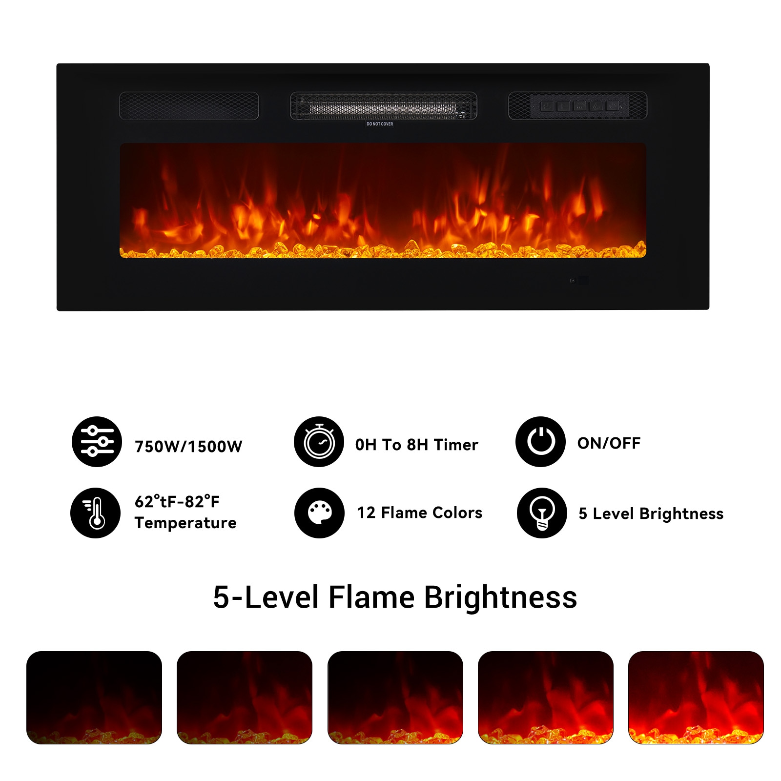 Bapipro TE05A70W Electric-Fireplaces - View #3