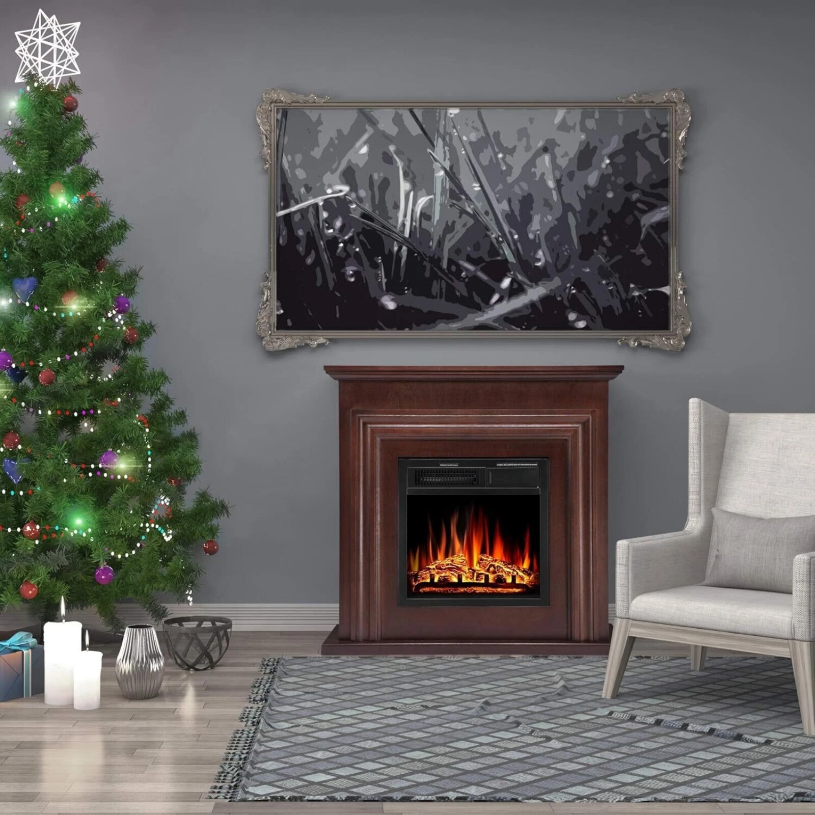 Antarctic Star LSAS-SM1804BR Electric-Fireplaces - View #7