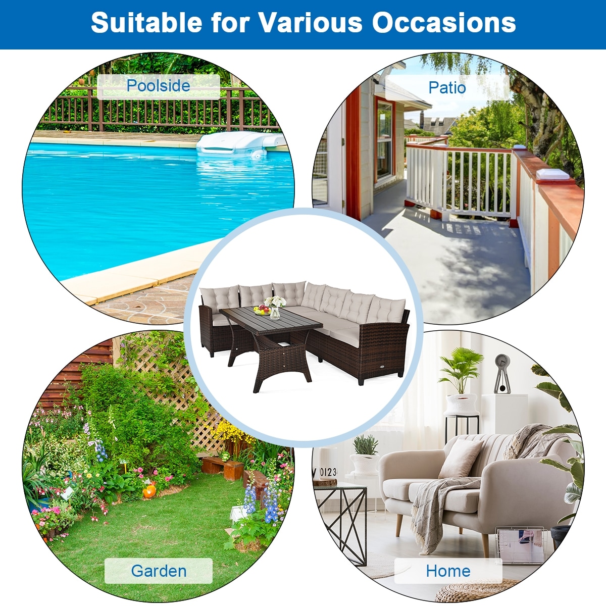 Forclover HYFL-690+ Patio-Conversation-Sets - View #8