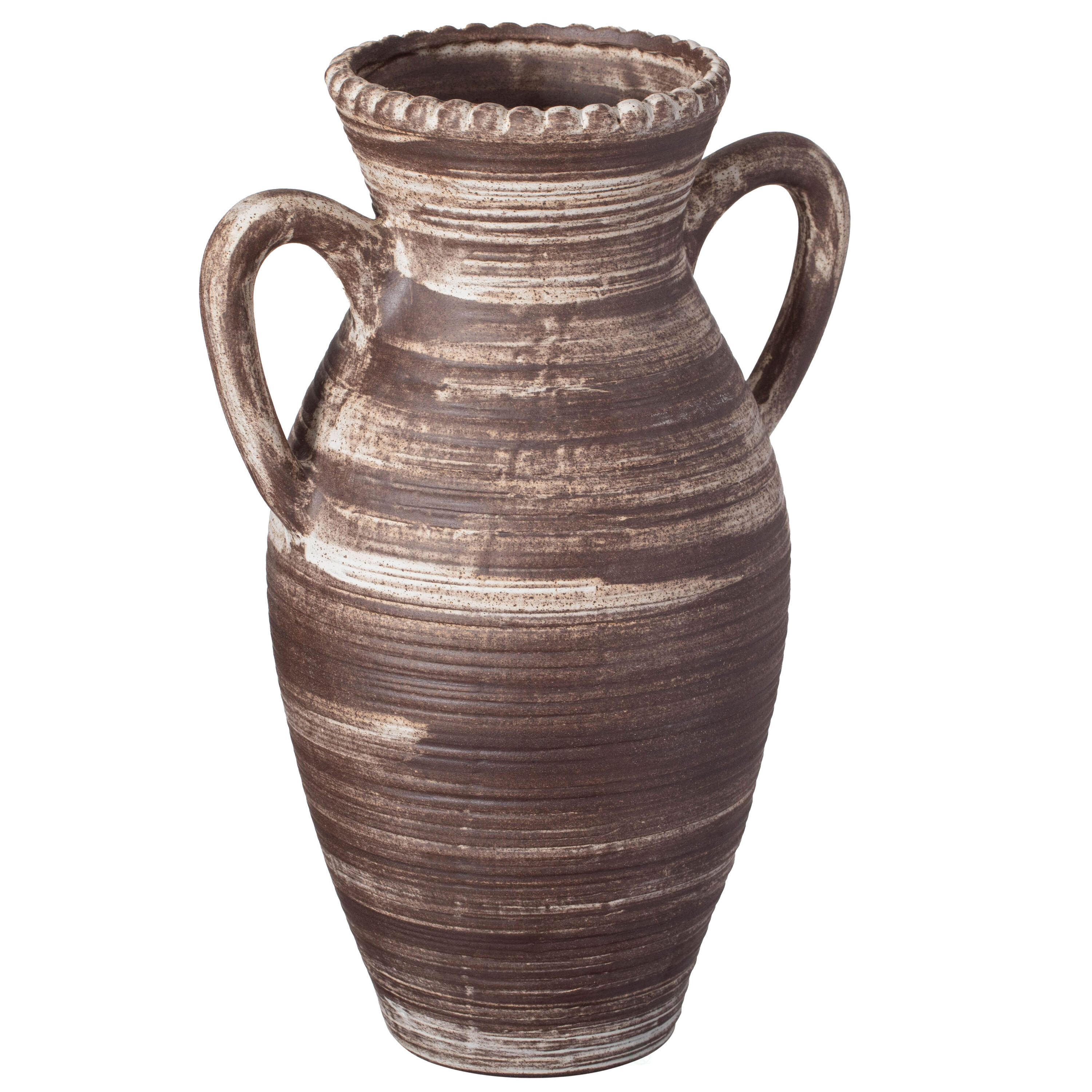 White Ceramic Midcentury Vase