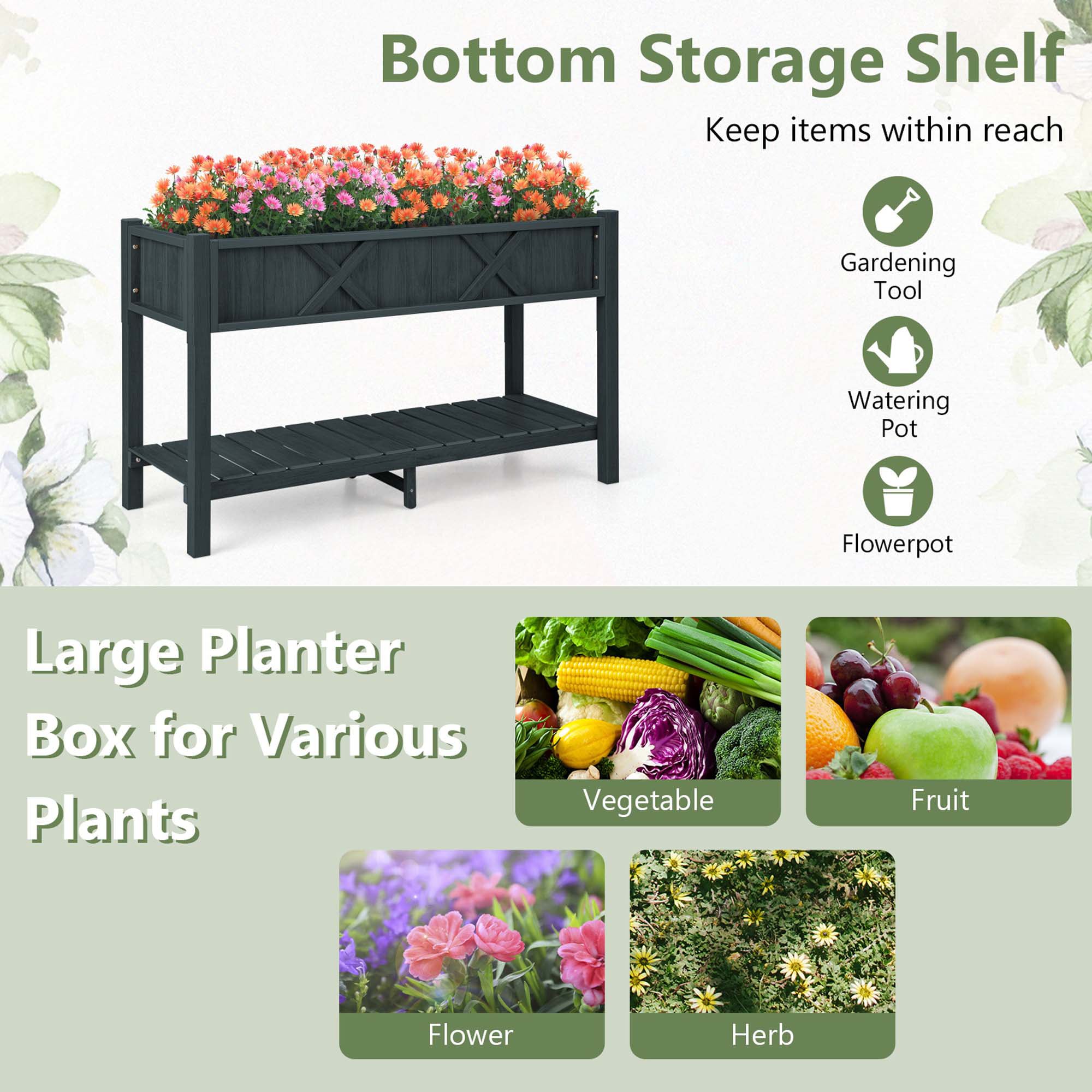 Costway HCST00991 Raised-Garden-Beds - View #5