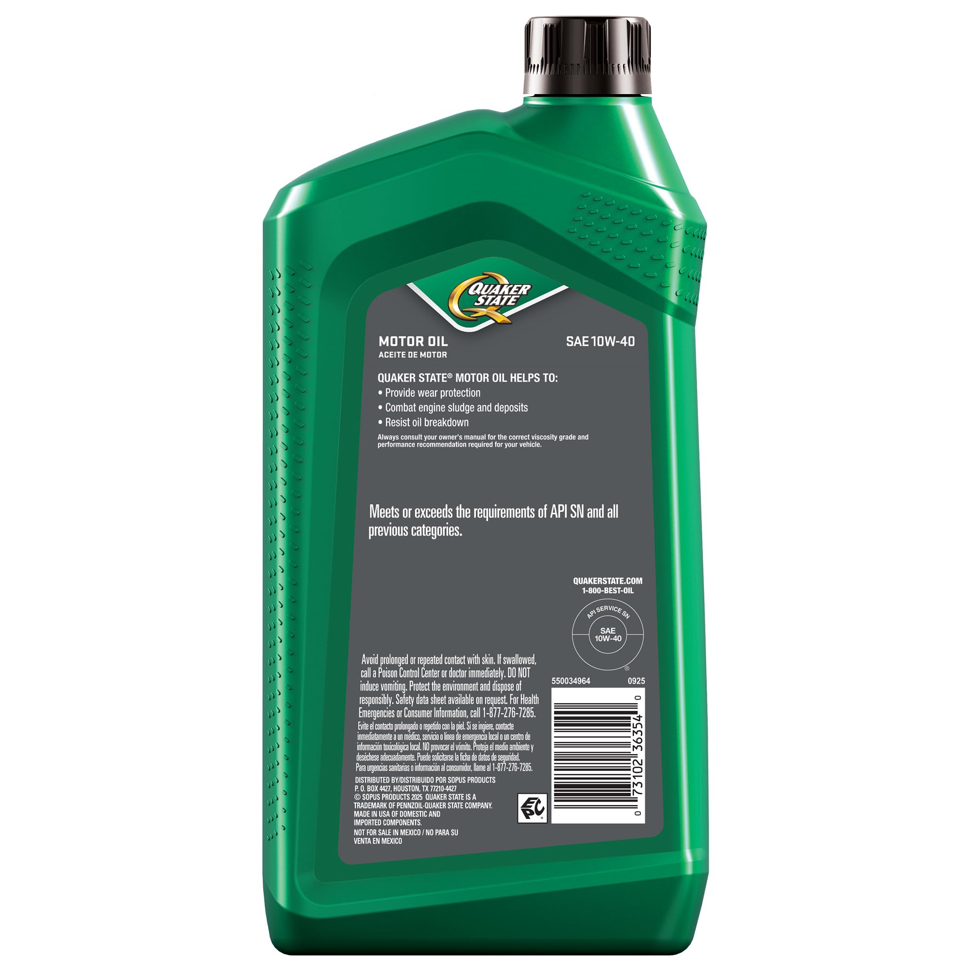 Quaker State 550034964-2E7F Motor-Oil - View #2