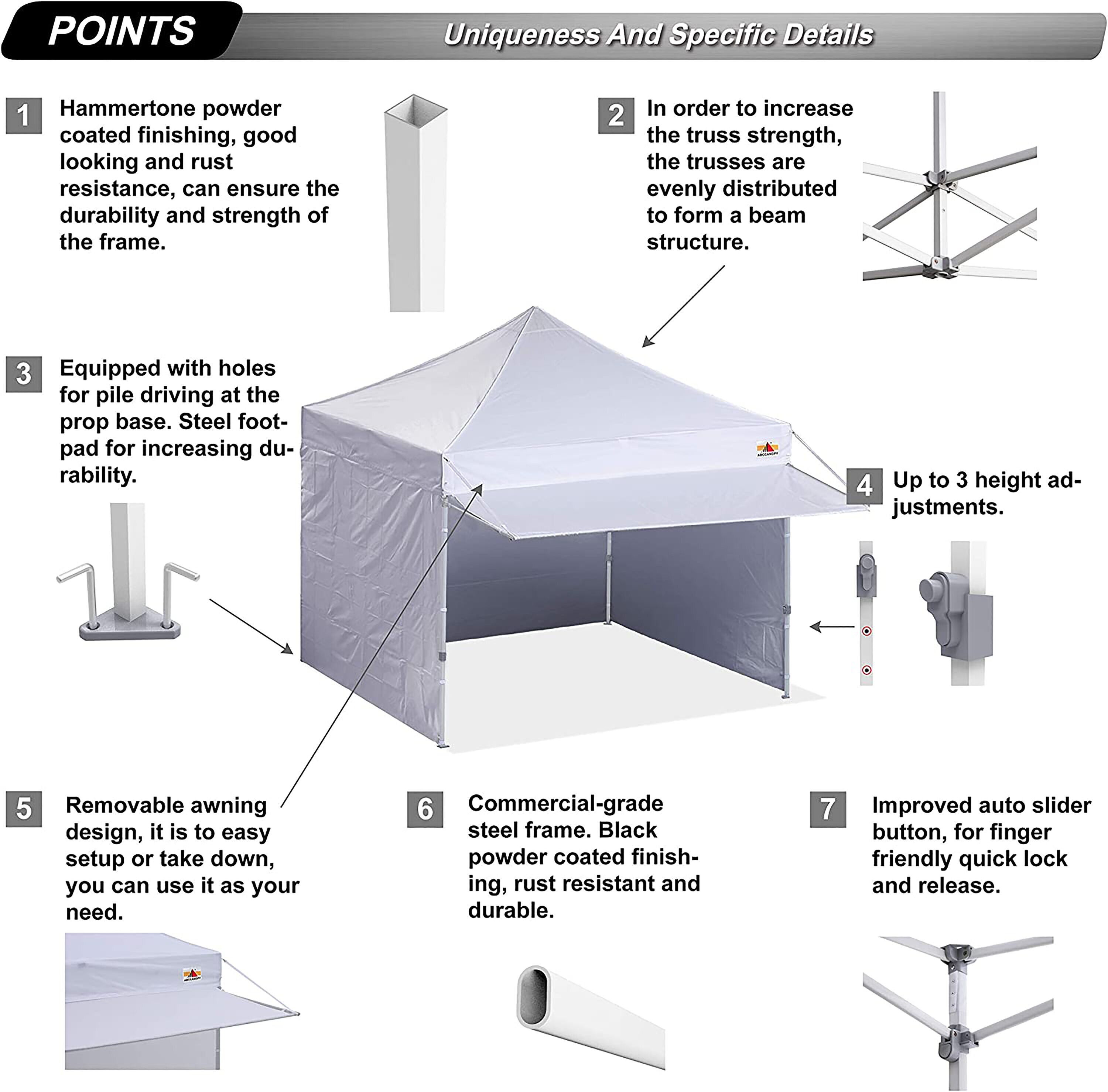 ABCCANOPY ZYBPKG-WT Canopies-Sl - View #4