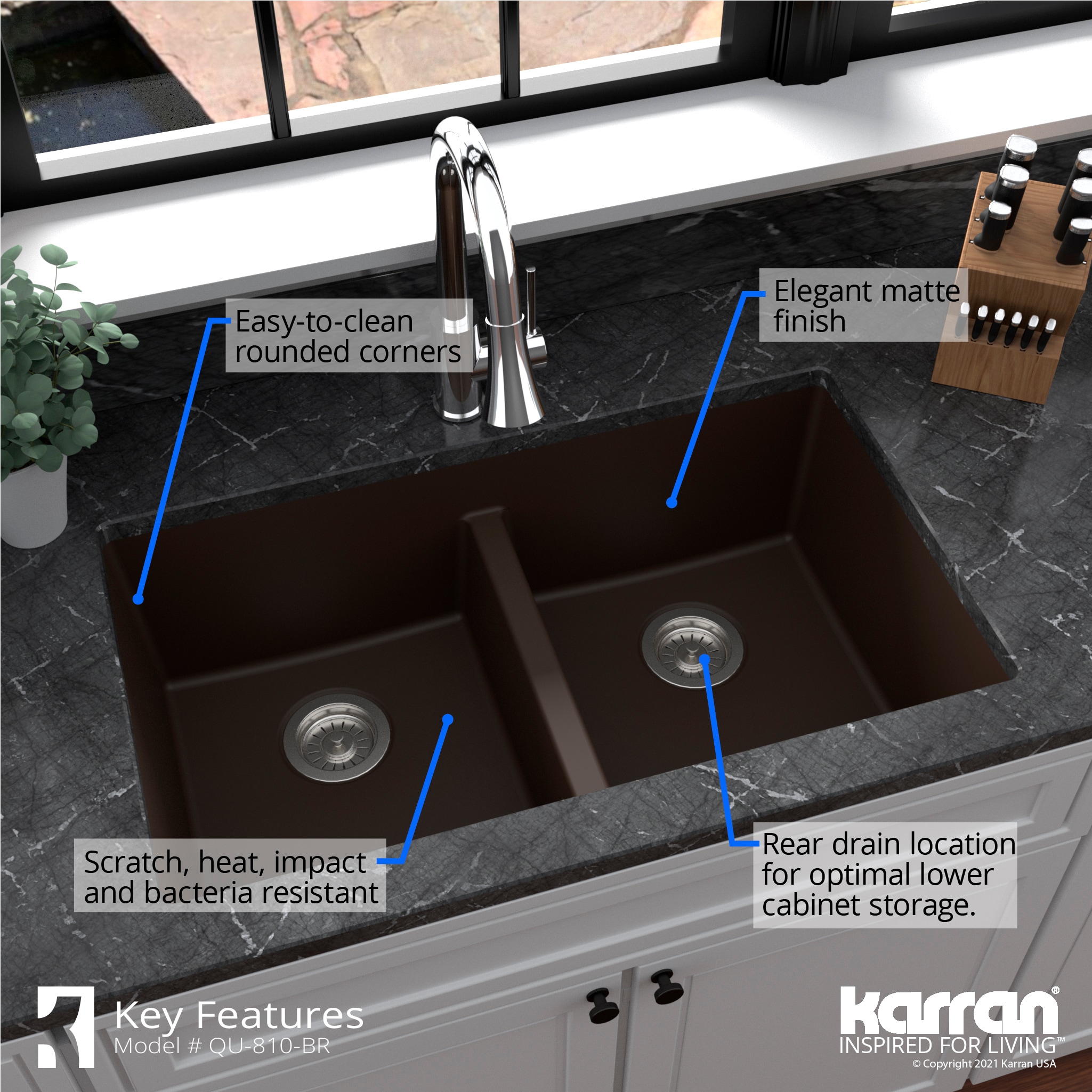 Karran QU-810-BR-PK1 Kitchen-Sinks - View #8