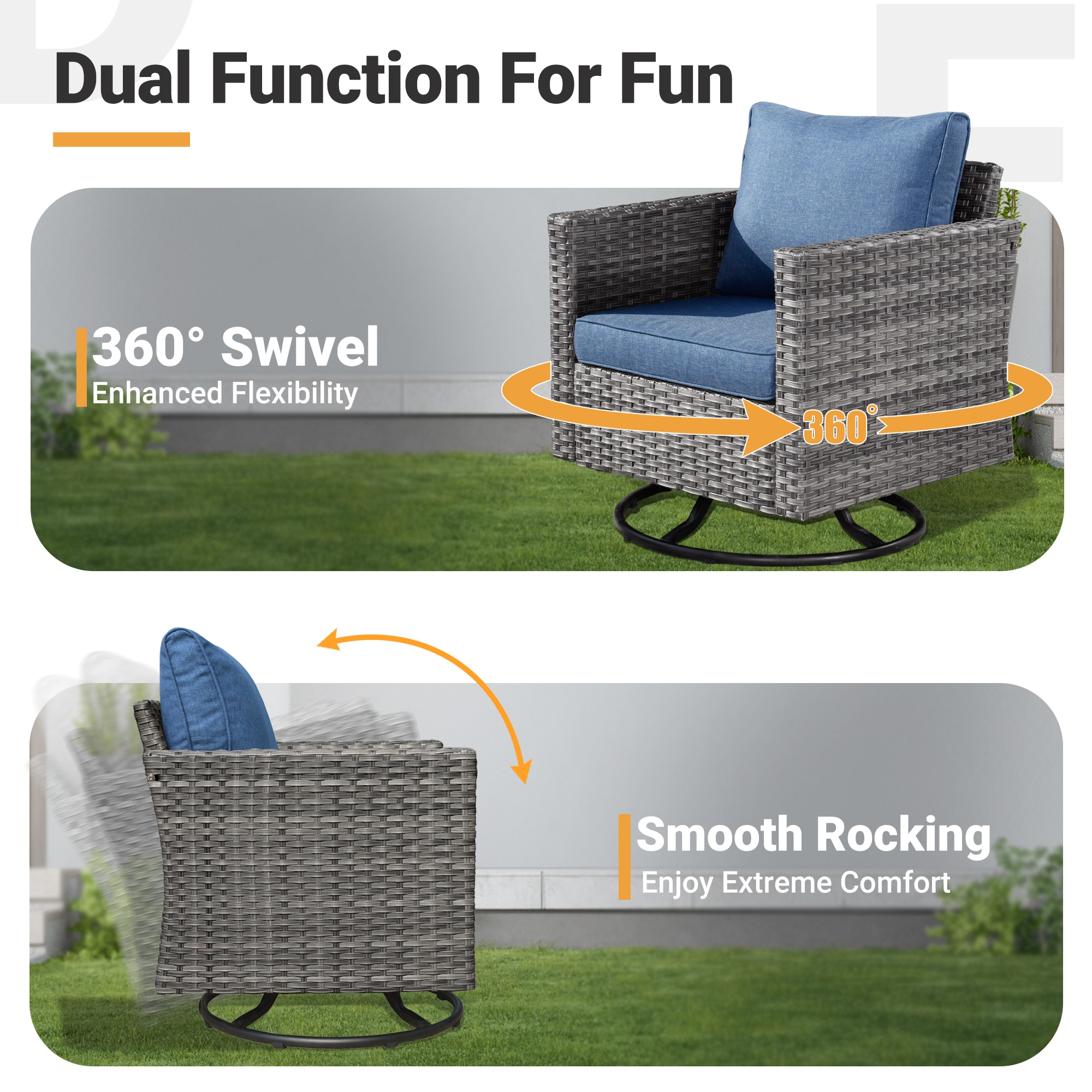 Ovios ZY300 Patio-Conversation-Sets - View #5