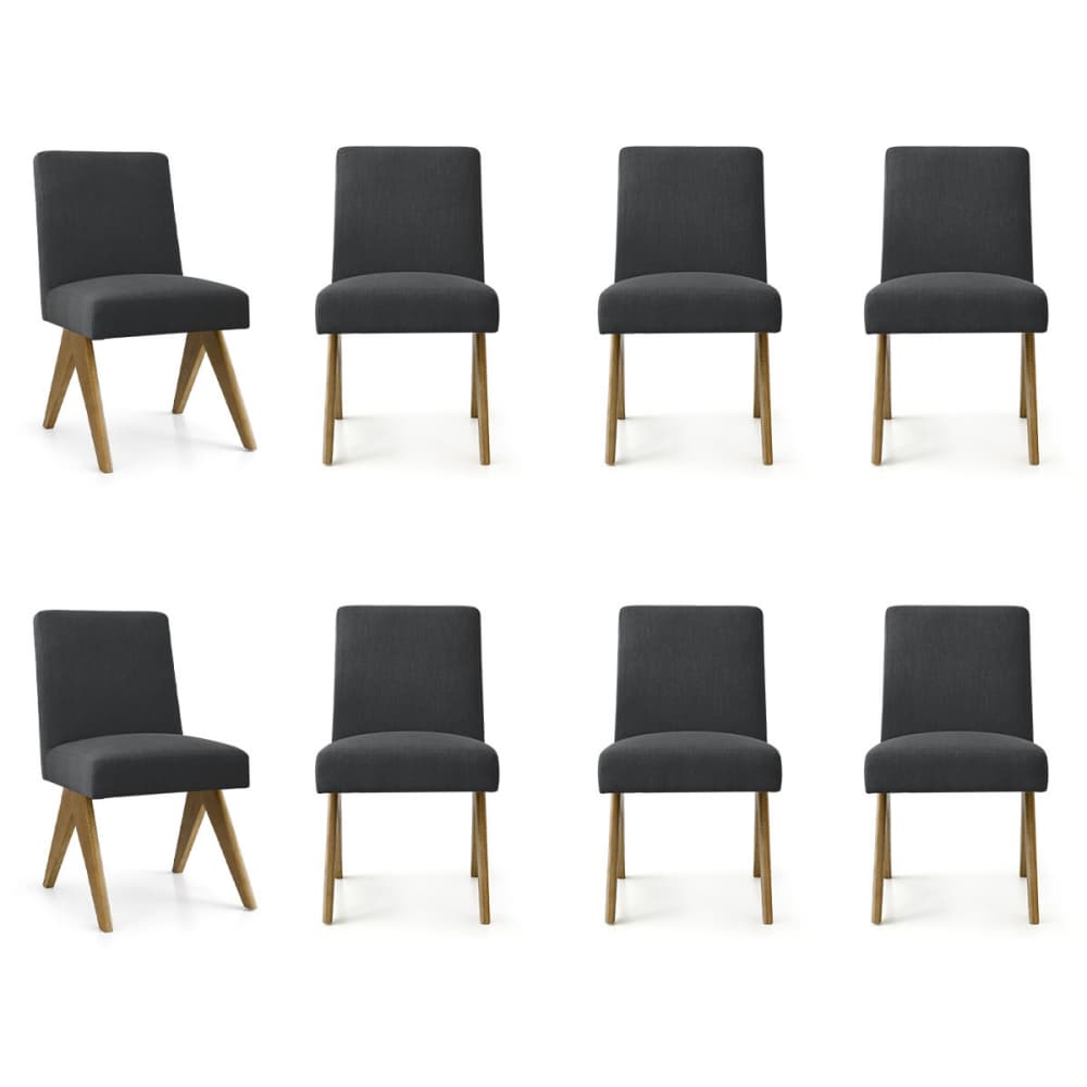 Maison Boucle MORGAN-OK-BLACK-8 Dining-Chairs - View #2