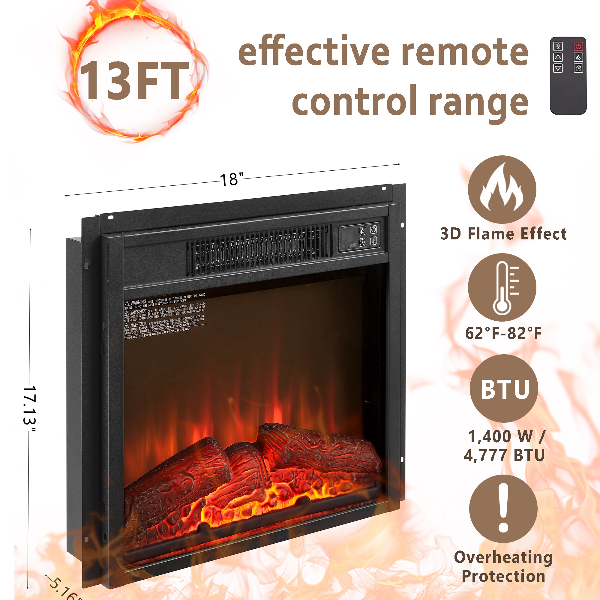 Sunrinx MG8-FP-16 Electric-Fireplaces - View #7