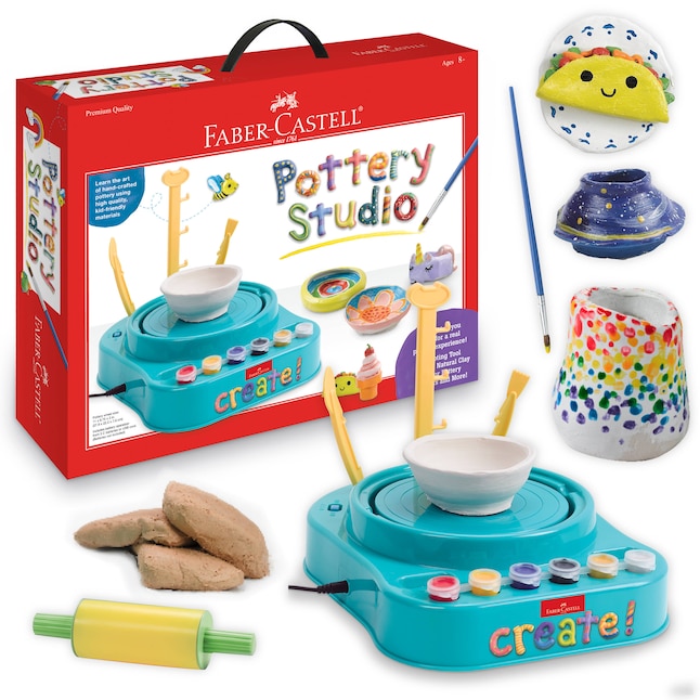 Faber-Castell Do Art Pottery Studio - Complete Clay Sculpting Kit with  Air-dry Clay, Tools, Paints, and Instructions in the Craft Supplies  department at