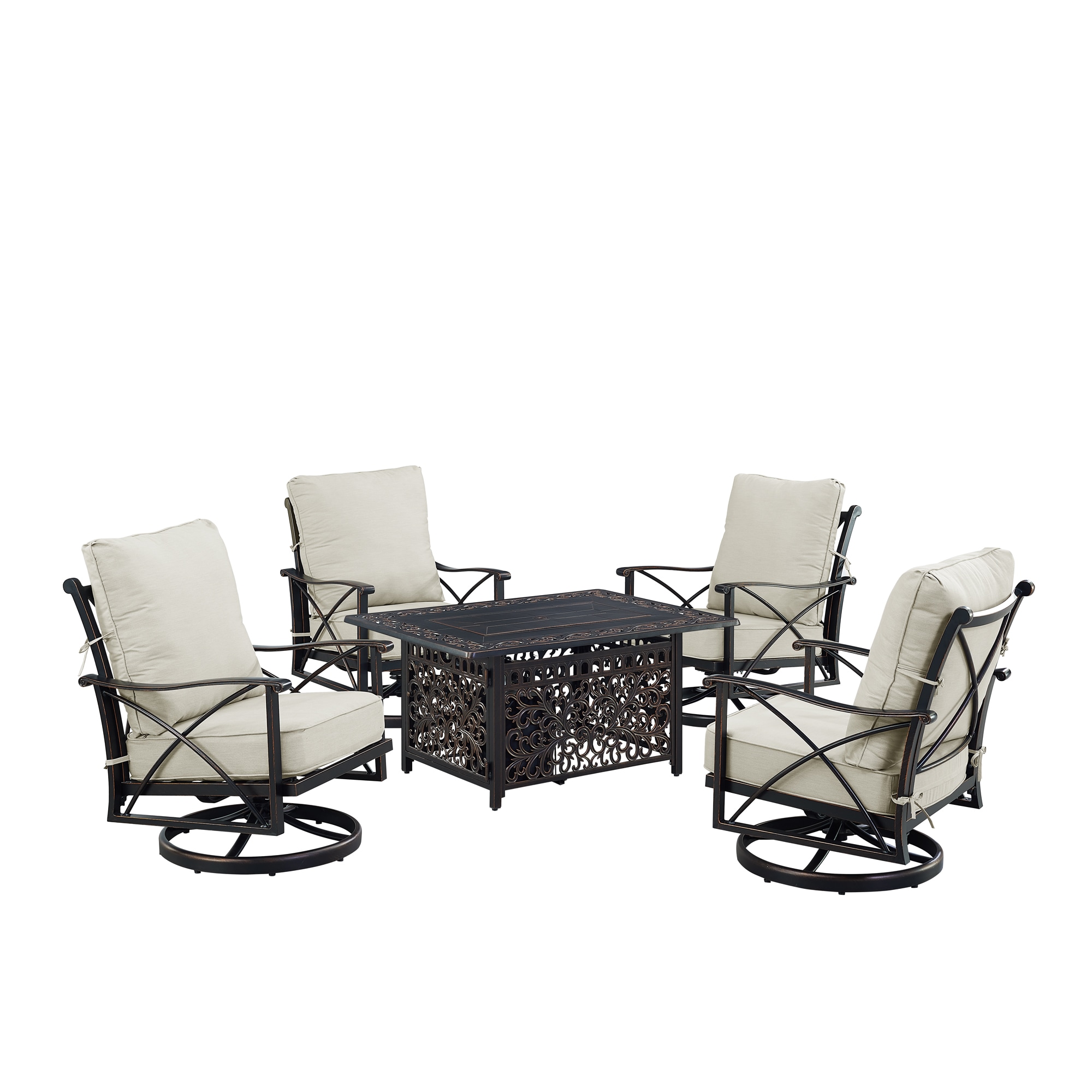 Oakland Living AHRI4CHCABOSLGCUA Patio-Conversation-Sets - View #4