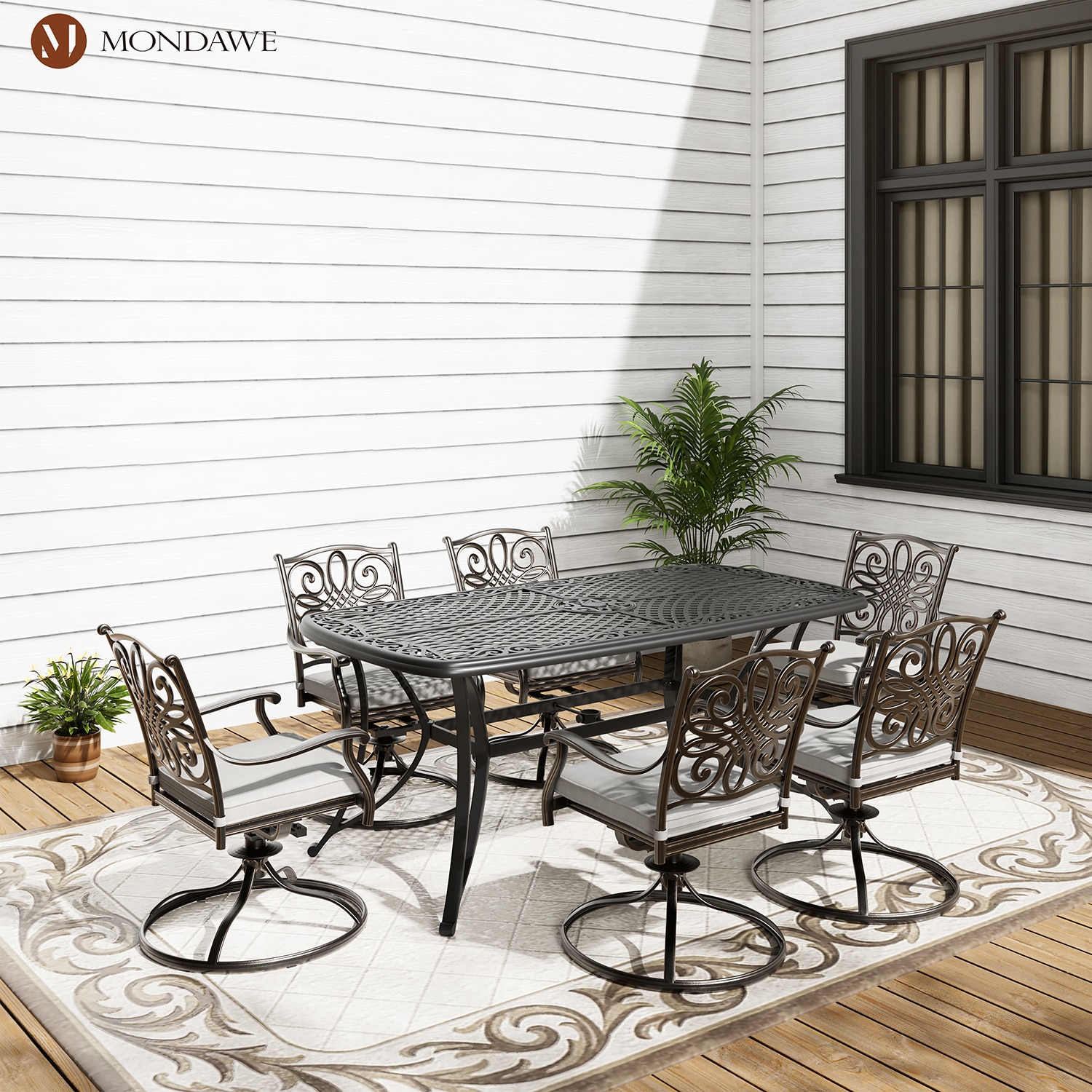 Mondawe MO-ODR7BMCG Patio-Dining-Sets - View #3