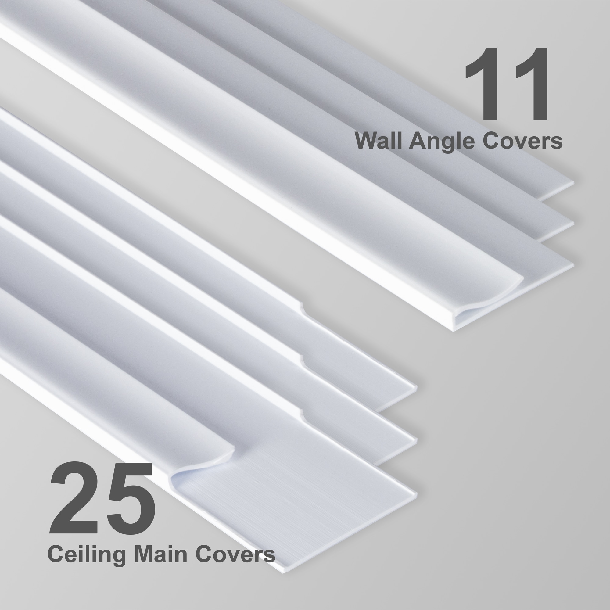 Ceilume AC-GRID-KIT-WT Ceiling-Grid-Tees - View #2