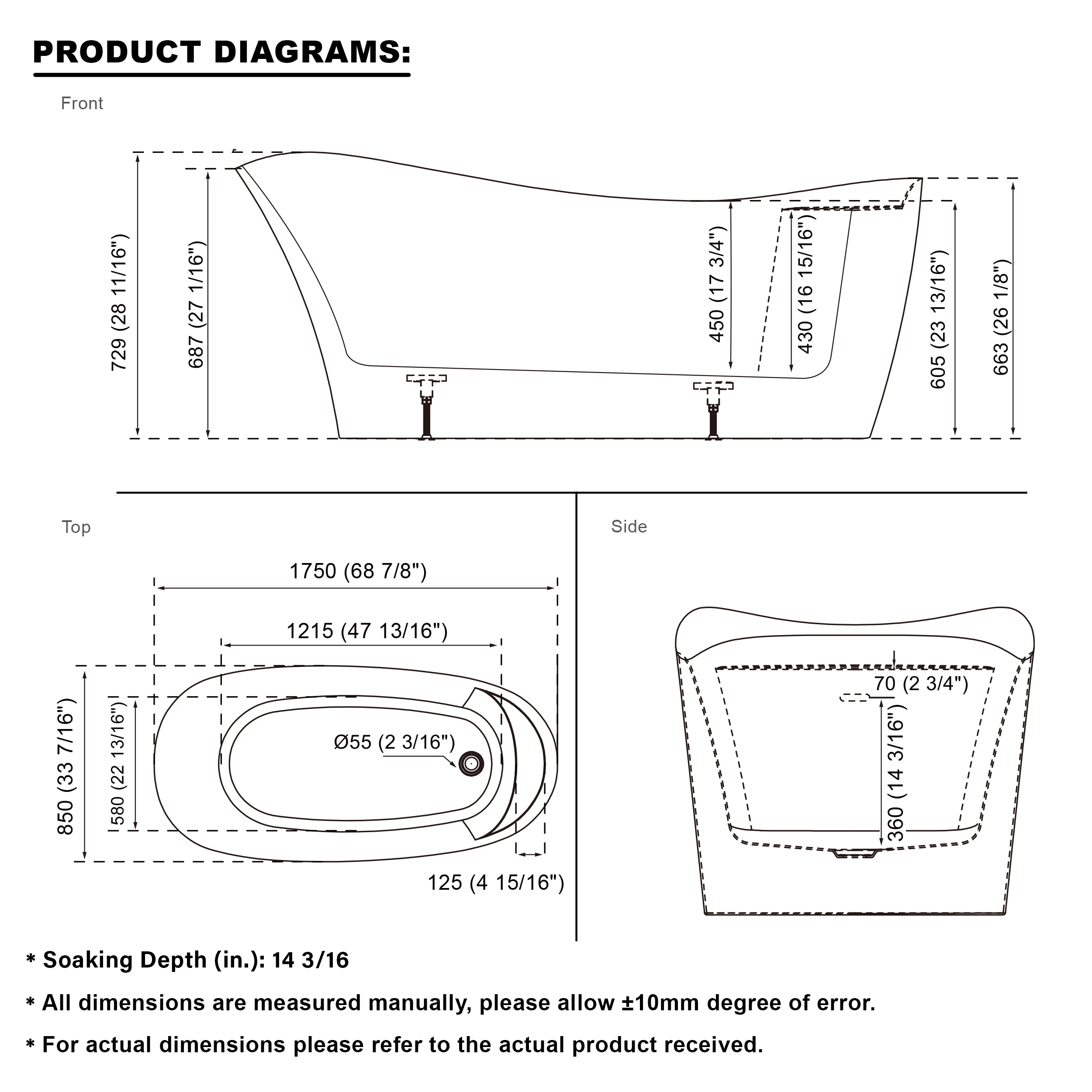 Forclover HBV-Y595A bathtubs - View #14