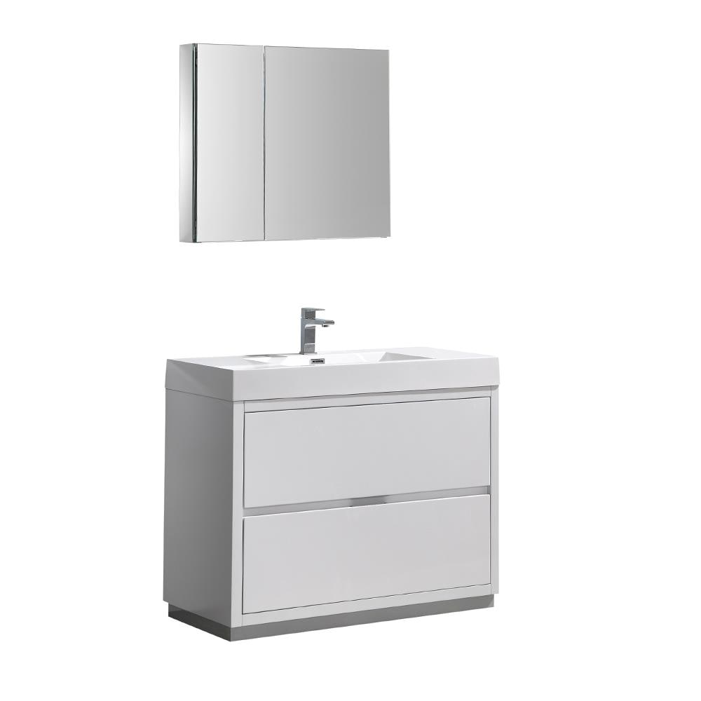 Fresca FVN8442WH Bath-Vanity-Combo - View #2