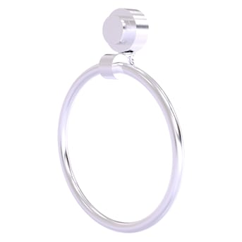 Allied Brass Venus Satin Chrome Wall Mount Single Towel Ring in the ...