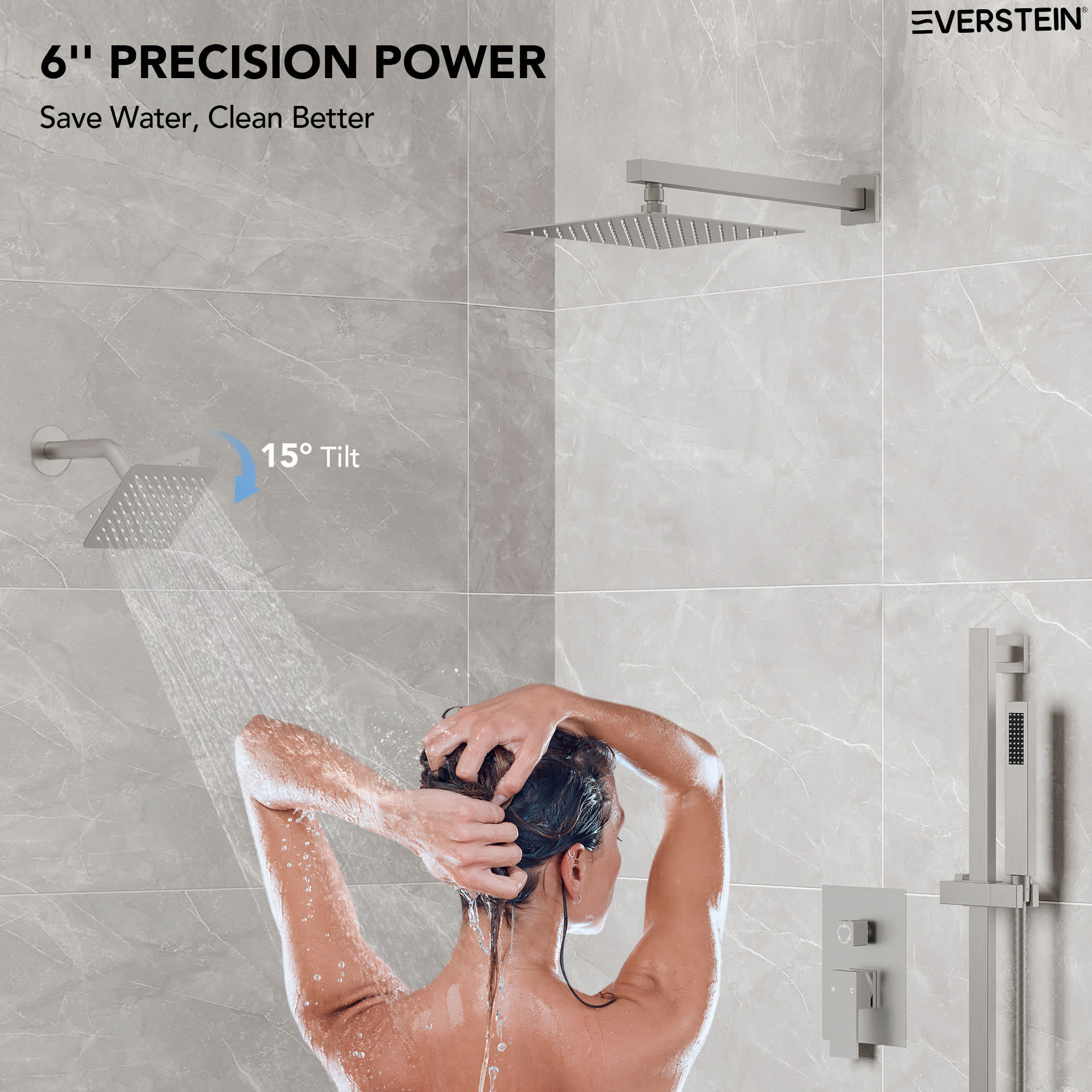 EVERSTEIN SFS-1059-NK10 Showerhead-Bar-Panels - View #5