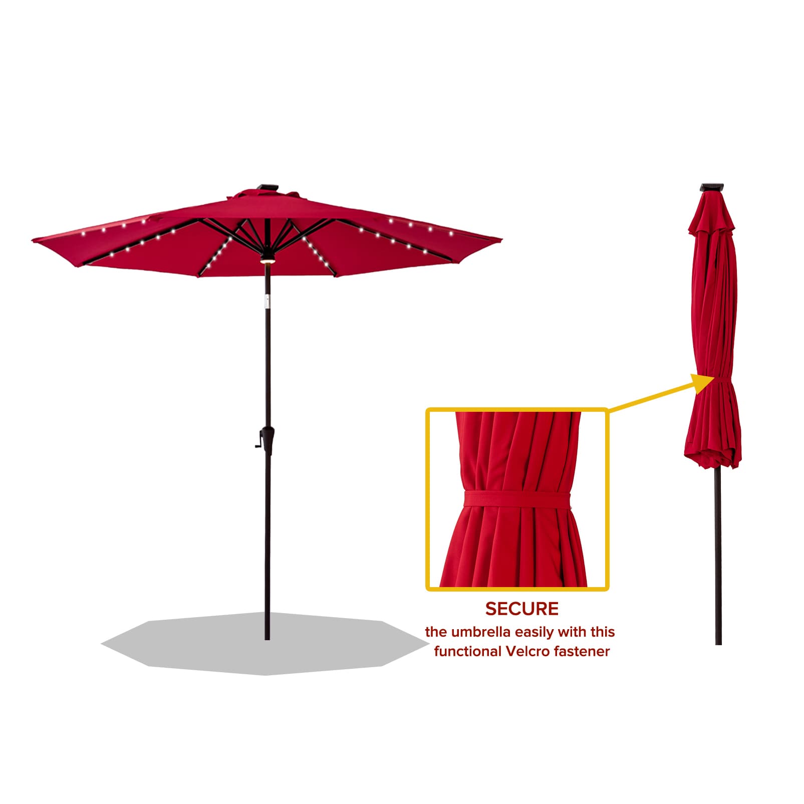 FLAME&SHADE CFSLED11RED2 Umbrellas-2 - View #3