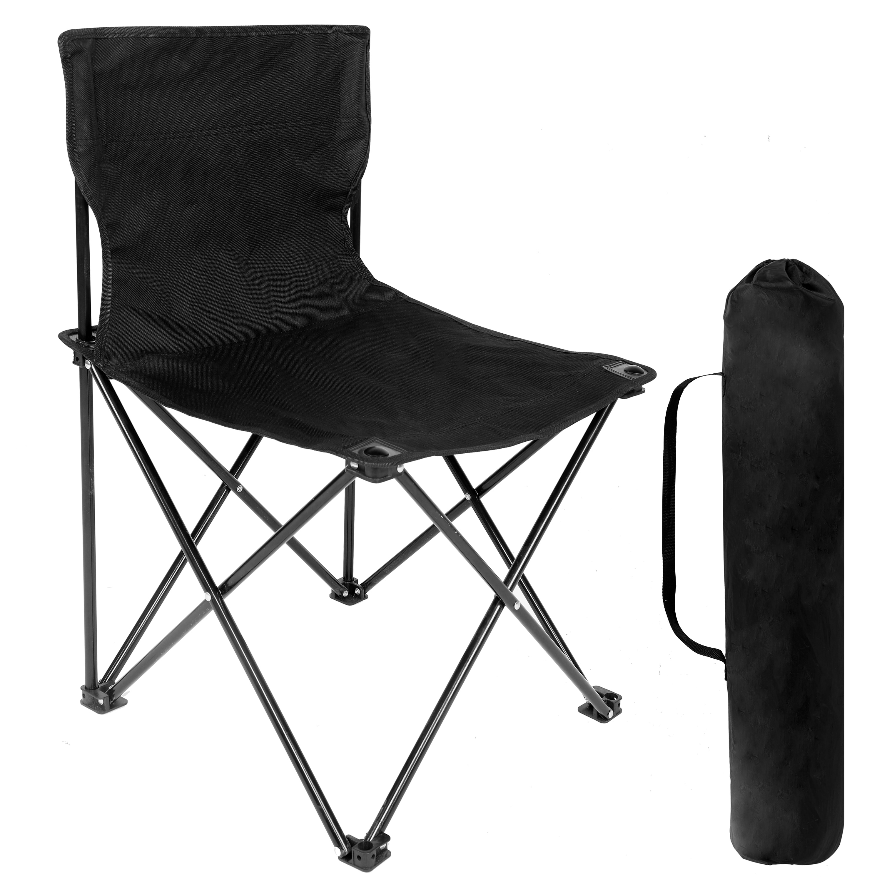 LIVIZA GIG-CC106203BK Polyester Black Folding Camping chair