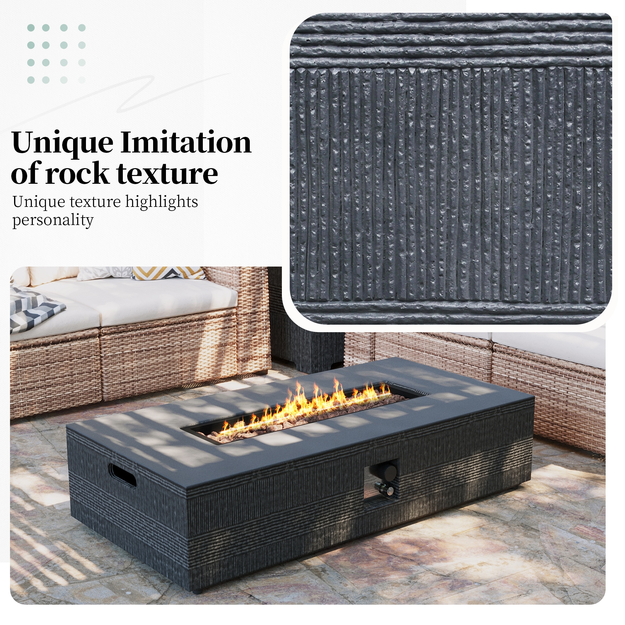Patio Watcher LS-56MDK-SW-W Outdoor-Gas-Firepits - View #5