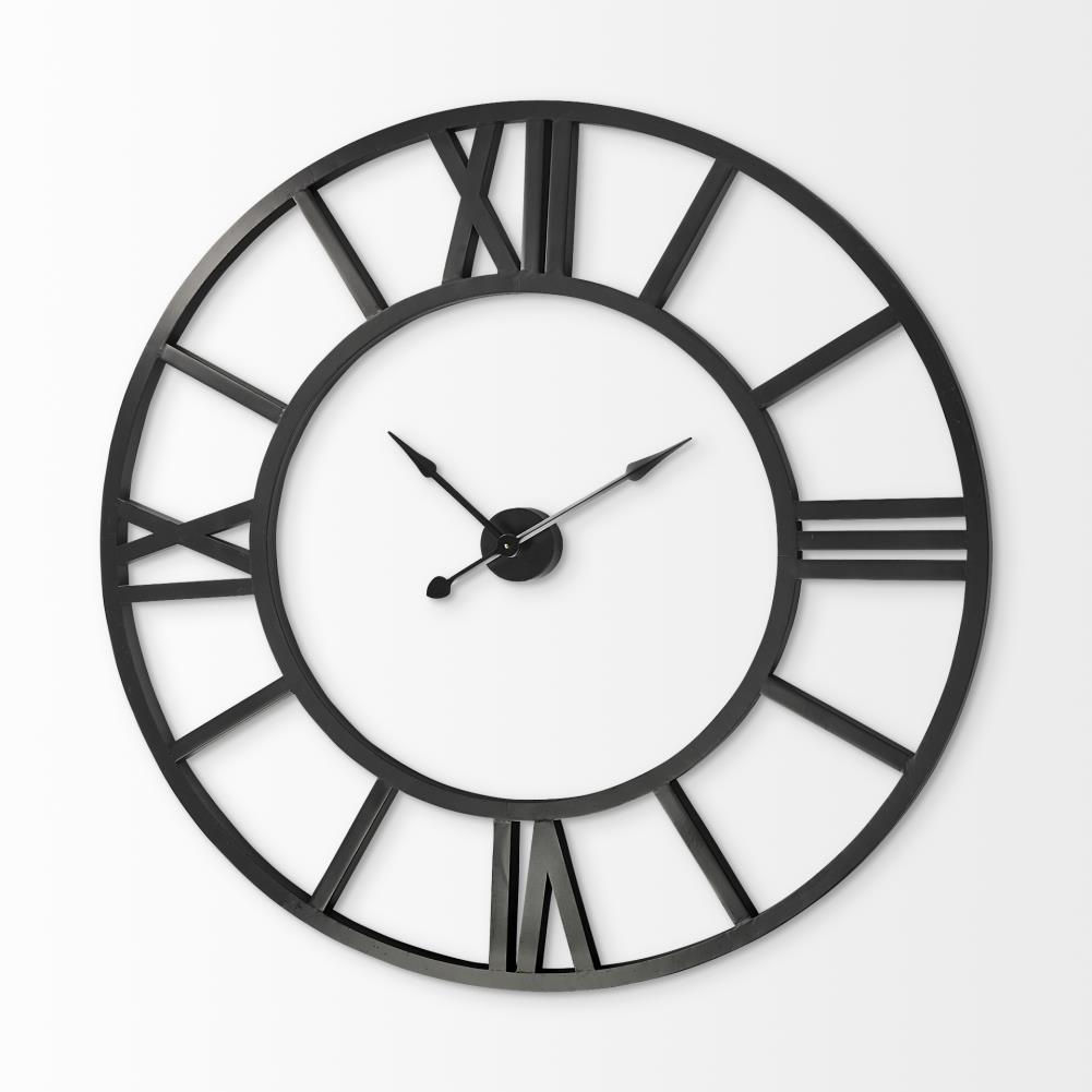 Mercana Stoke Analog Round Wall Industrial in the Clocks department at ...