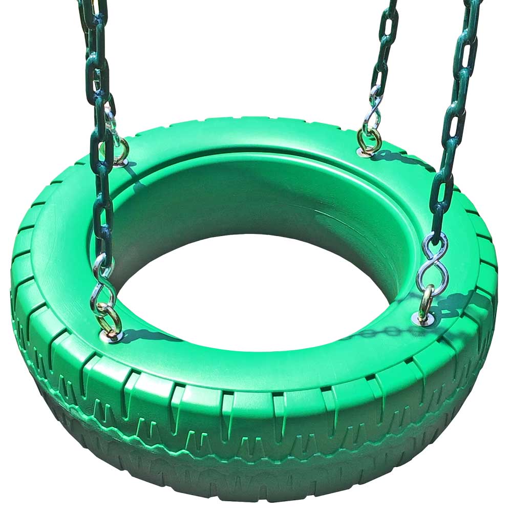 Creative Playthings AJ937-100 Green Plastic Tire Swing