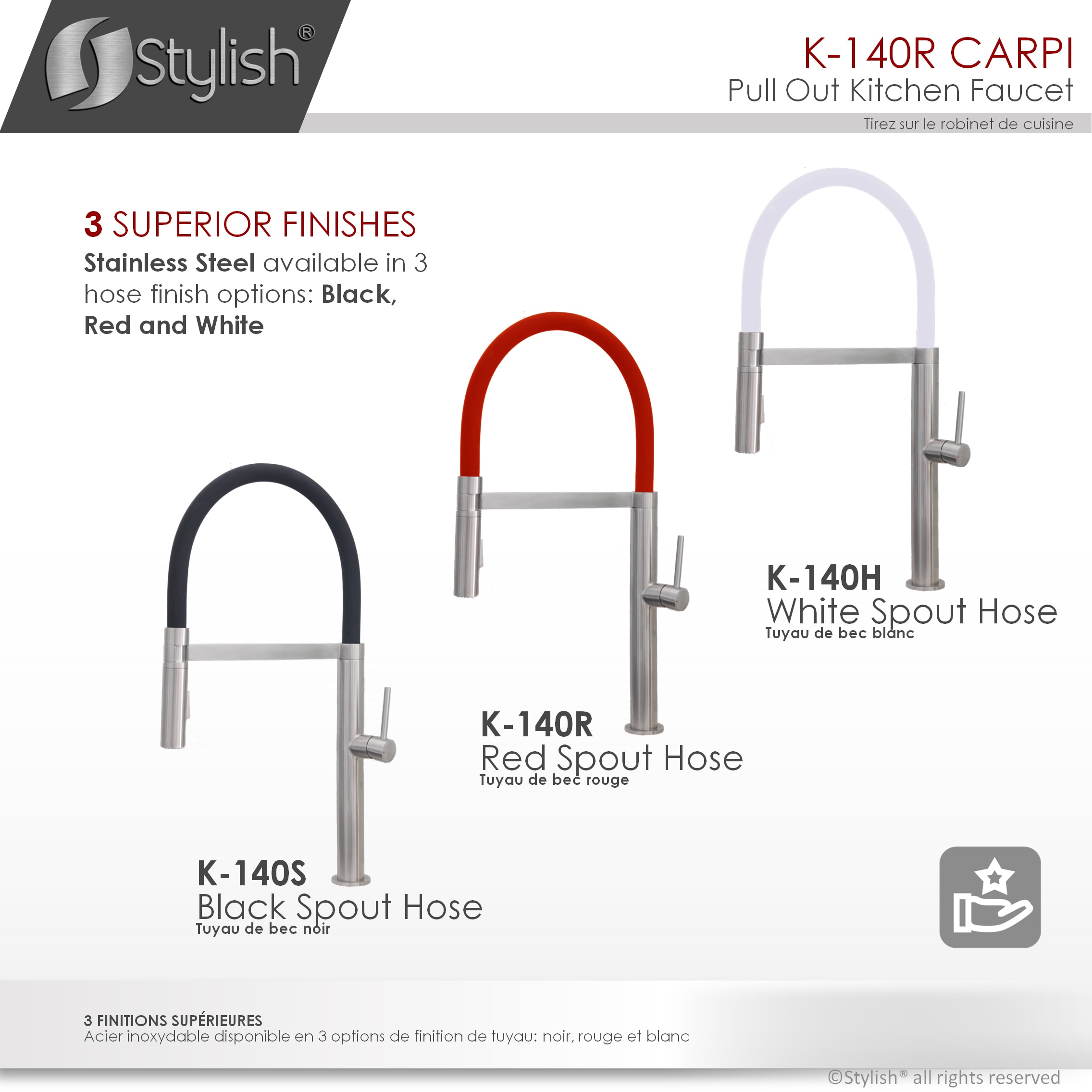 Stylish K-140R Kitchen-Faucets - View #10