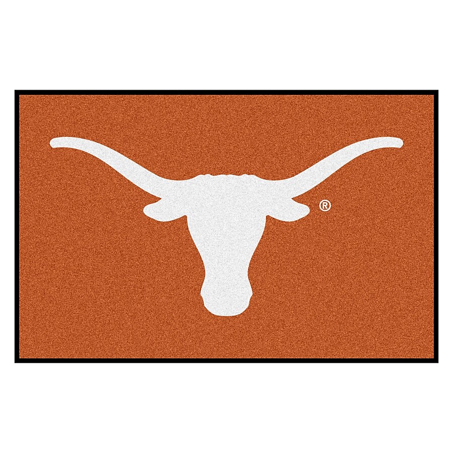 FANMATS Texas Longhorns 1-1/2-ft x 2-1/2-ft Orange Rectangular Indoor Door Mat FANMATS Texas Longhorns 1-1/2-ft x 2-1/2-ft Orange Rectangular Indoor Door Mat
