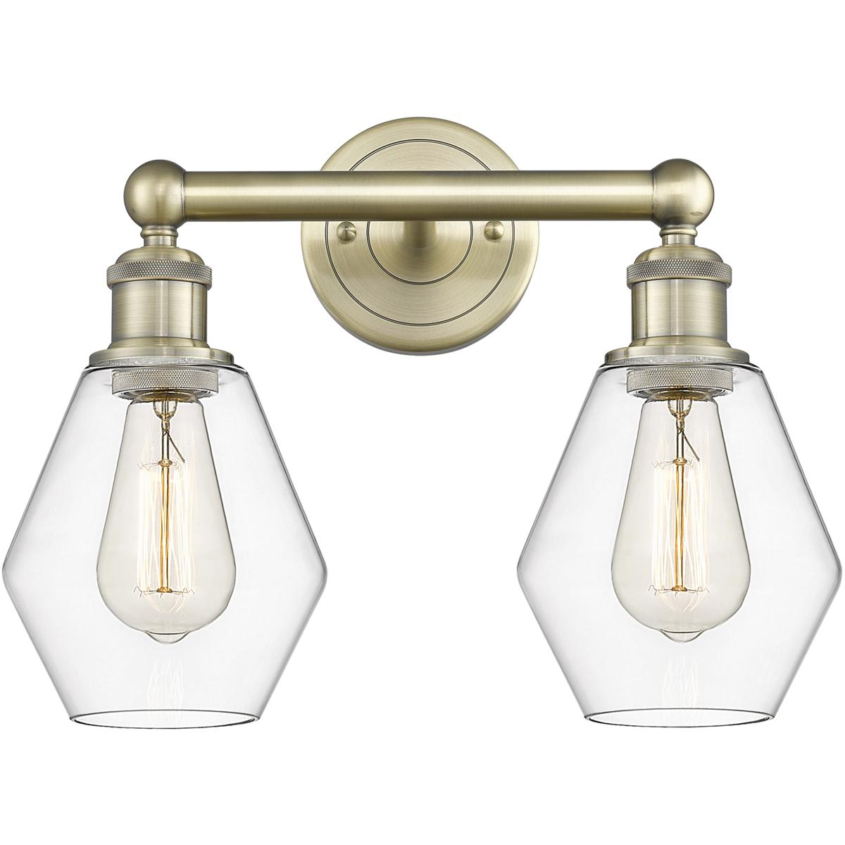 Innovations Lighting -  616-2W-AB-G652-6 Cindyrella Bathroom Vanity Light Antique Brass