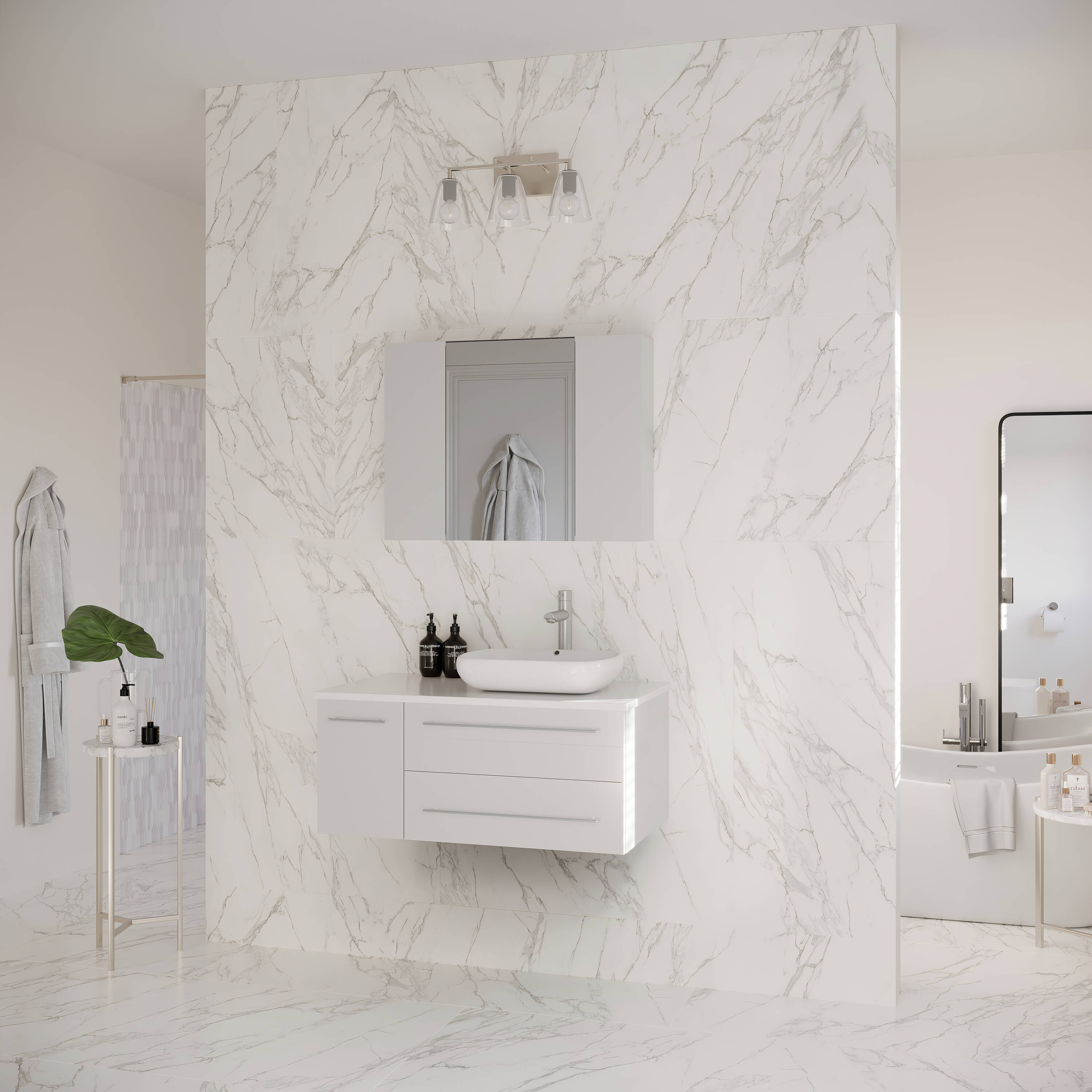 Fresca FVN6136WH-VSL-R Bath-Vanity-Combo - View #4