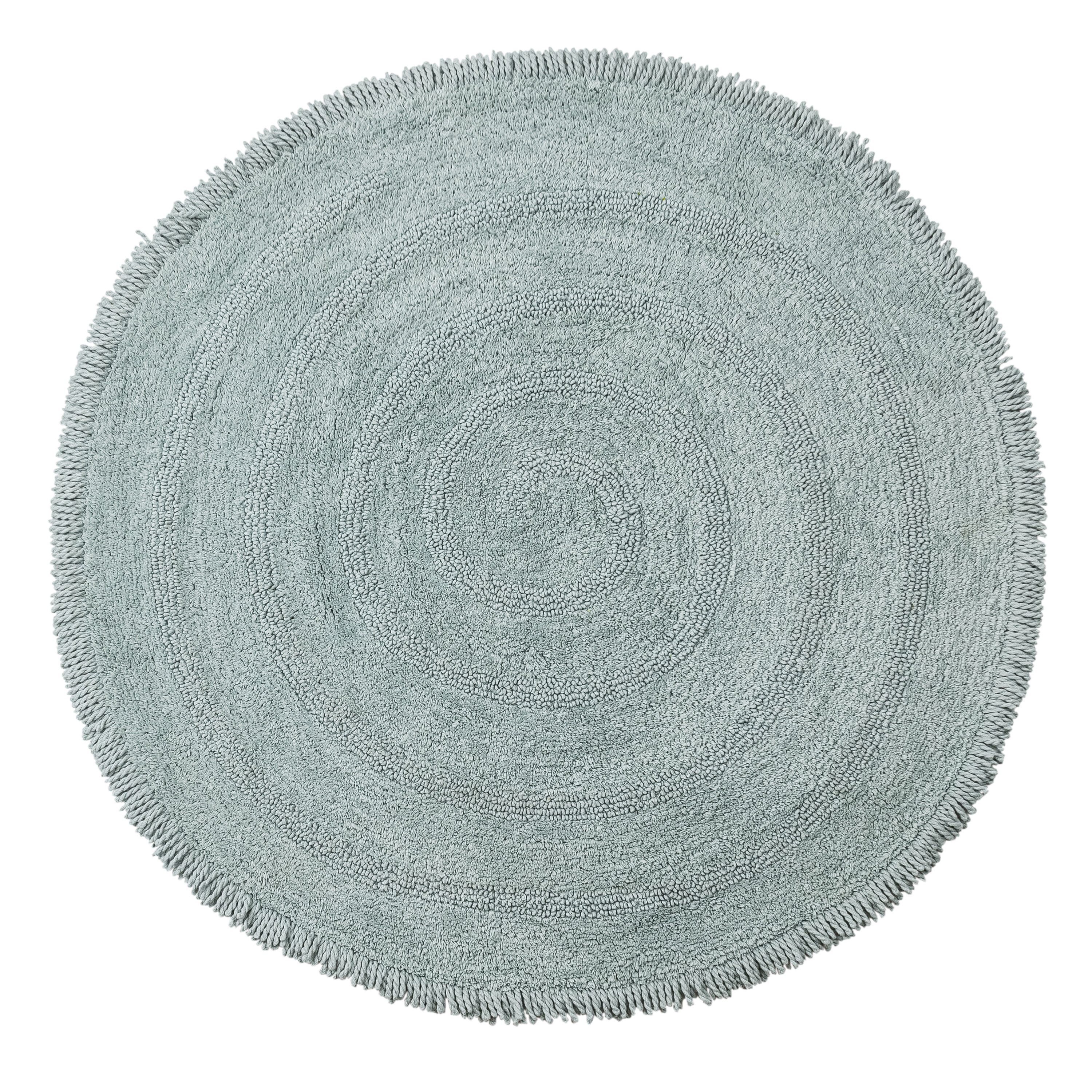 MH LONDON MH-BR-1108 Windsor 36-Inches x 36-Inches Blue Cotton Bath rug
