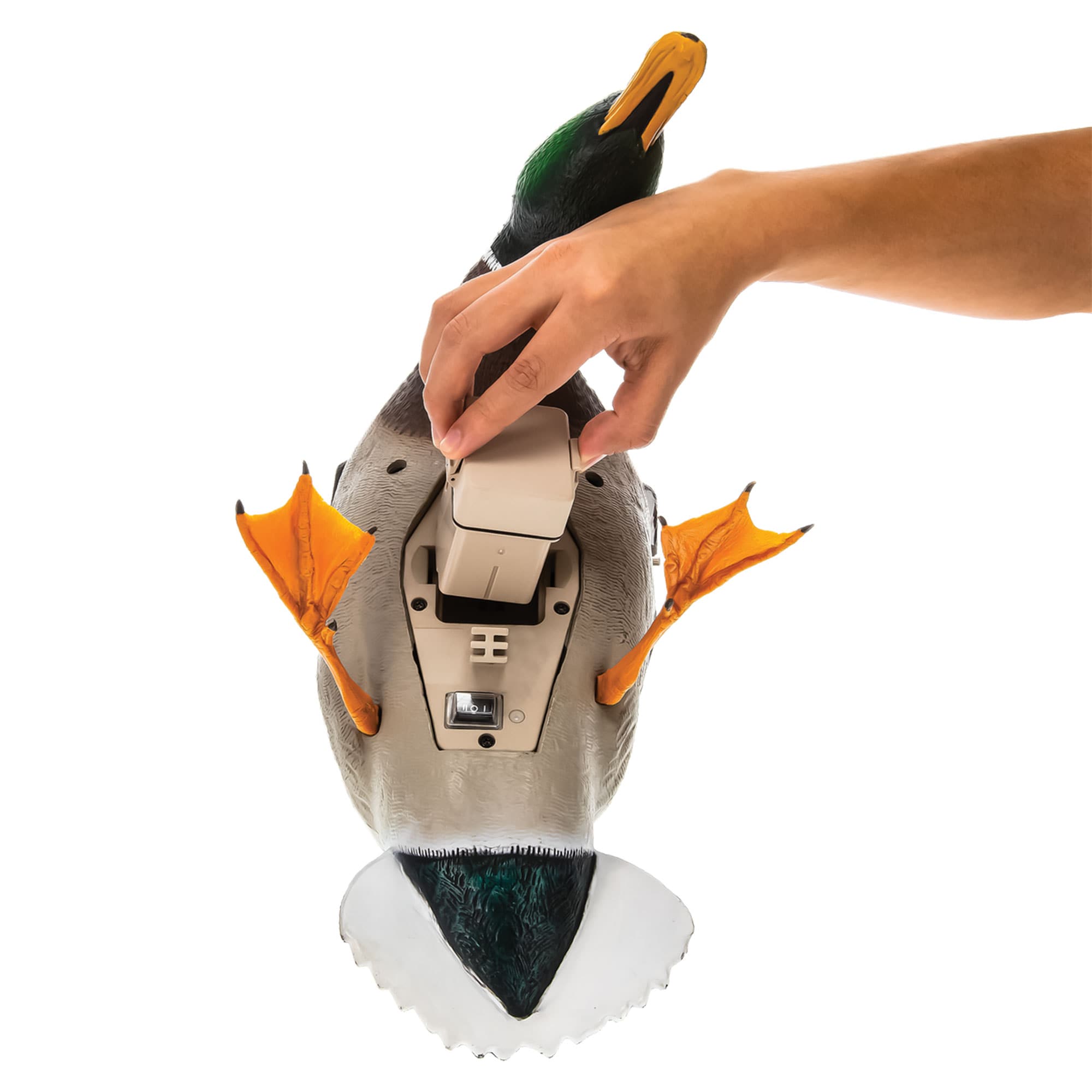 Realistic Mallard Duck Decoy with Spinning Wings