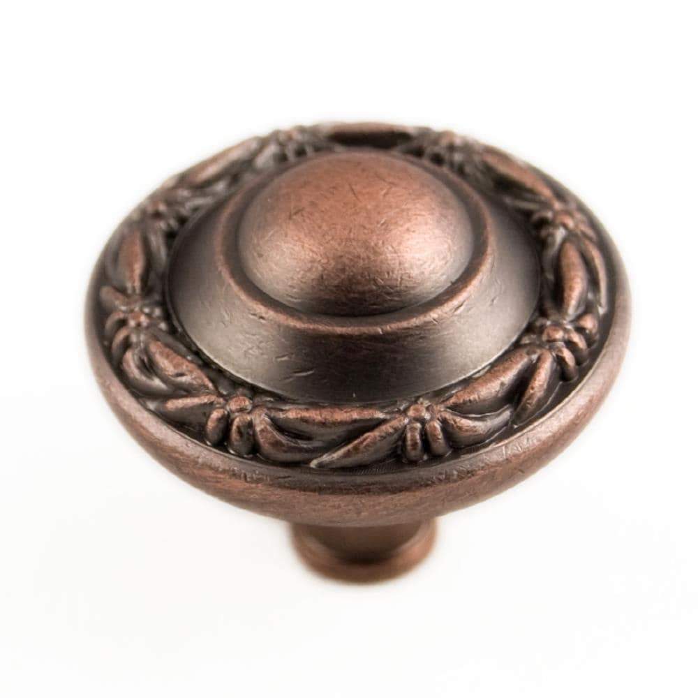 RK International CK 761-DC Distressed copper Round Traditional Cabinet Knob