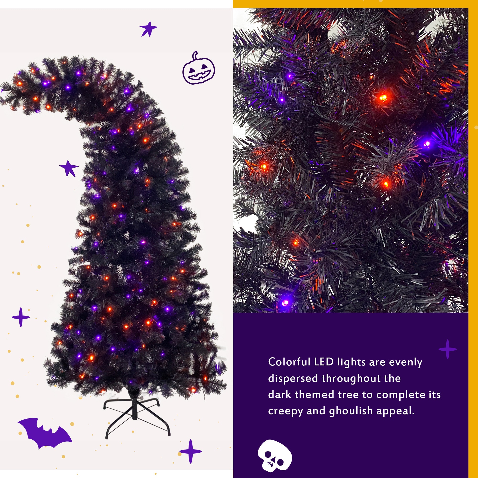 WELLFOR HYZ22870US Artificial-Christmas-Trees - View #4