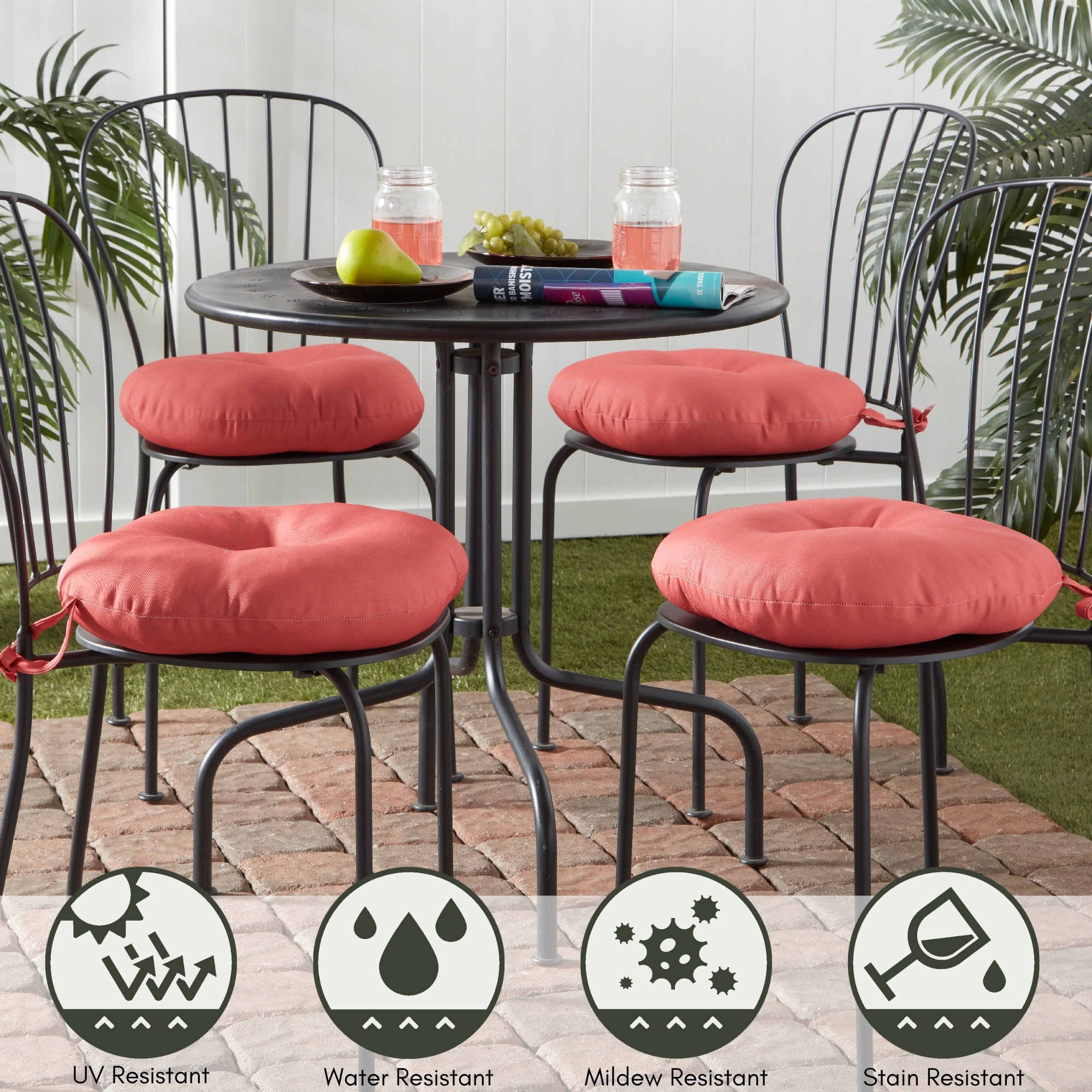 Greendale Home Fashions OC5816S2-CORAL Patio-Furniture-Cushions - View #6