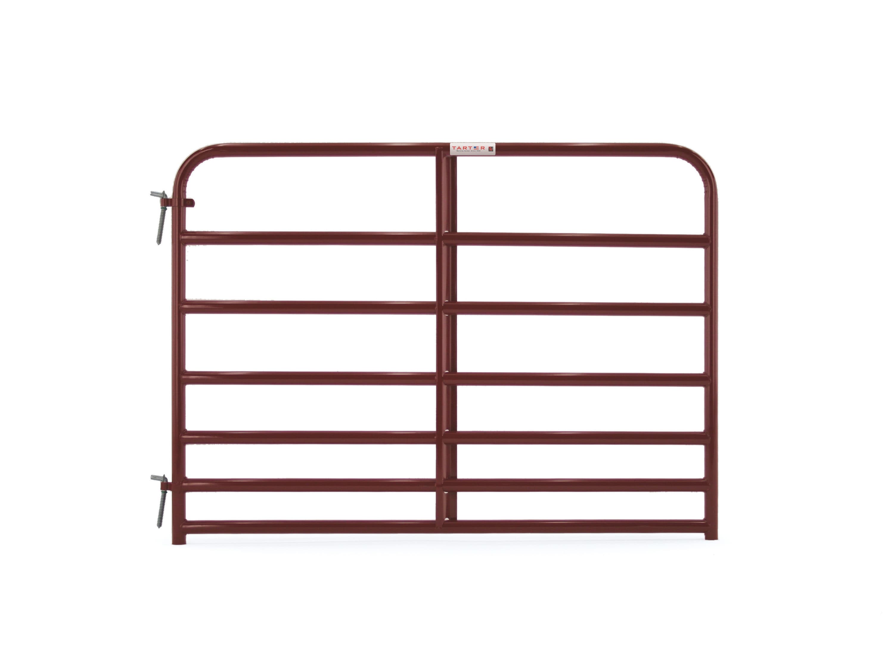 Tarter RRB6 4-ft H x 6-ft W Red e-coat Steel Farm Round Fence gate