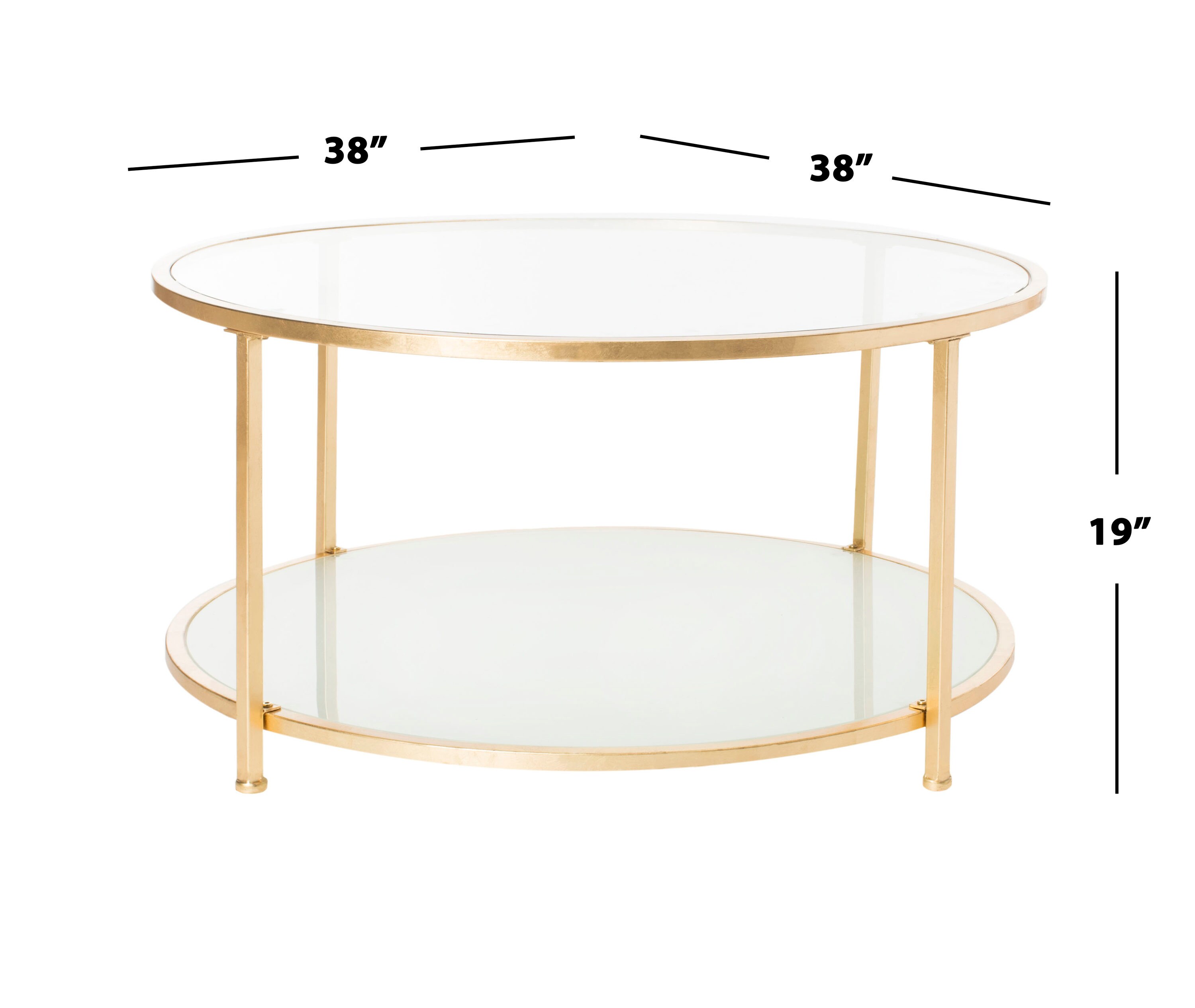 glass tiered coffee table