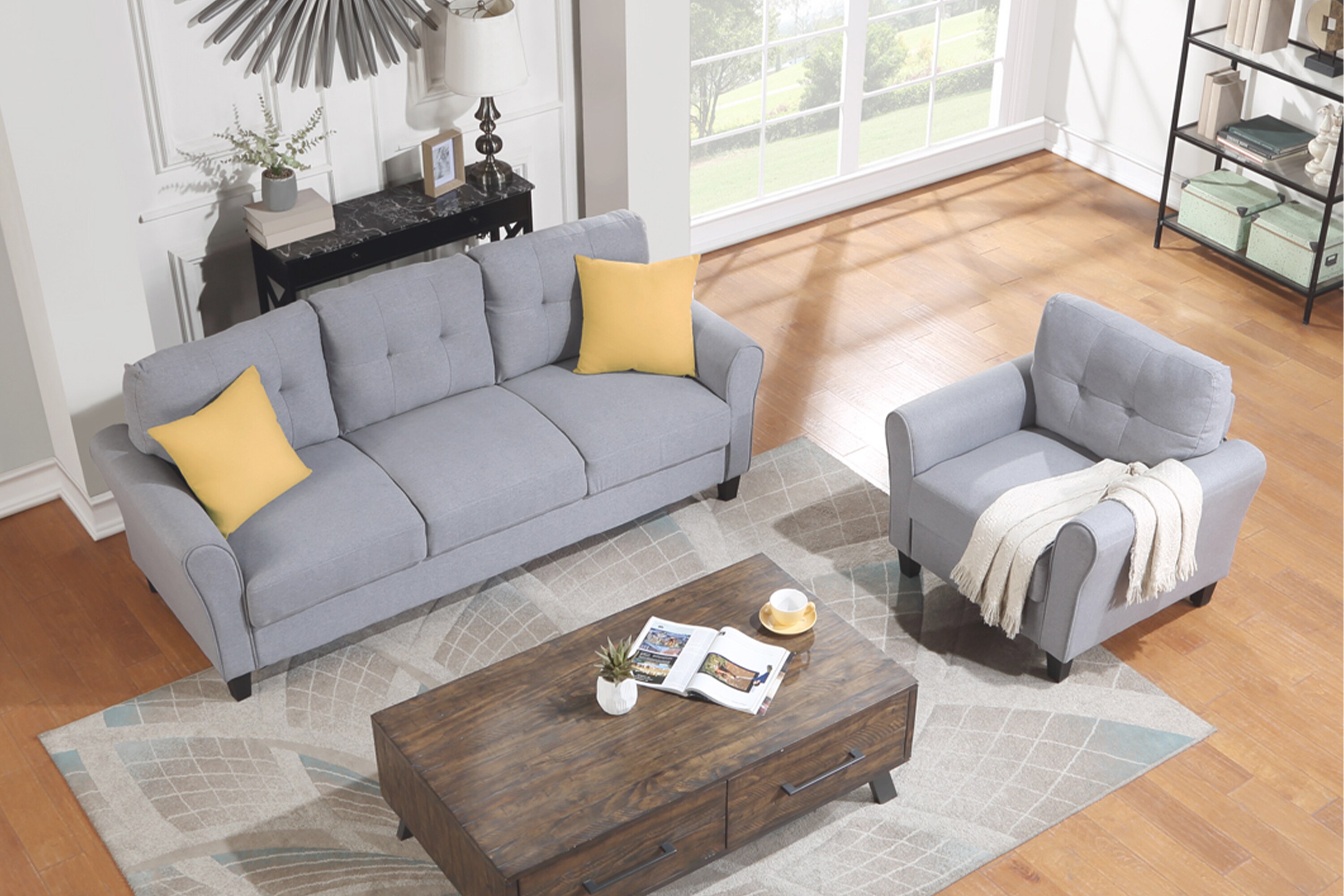 ModernLuxe SG000693AAC Sofas-Loveseats - View #2