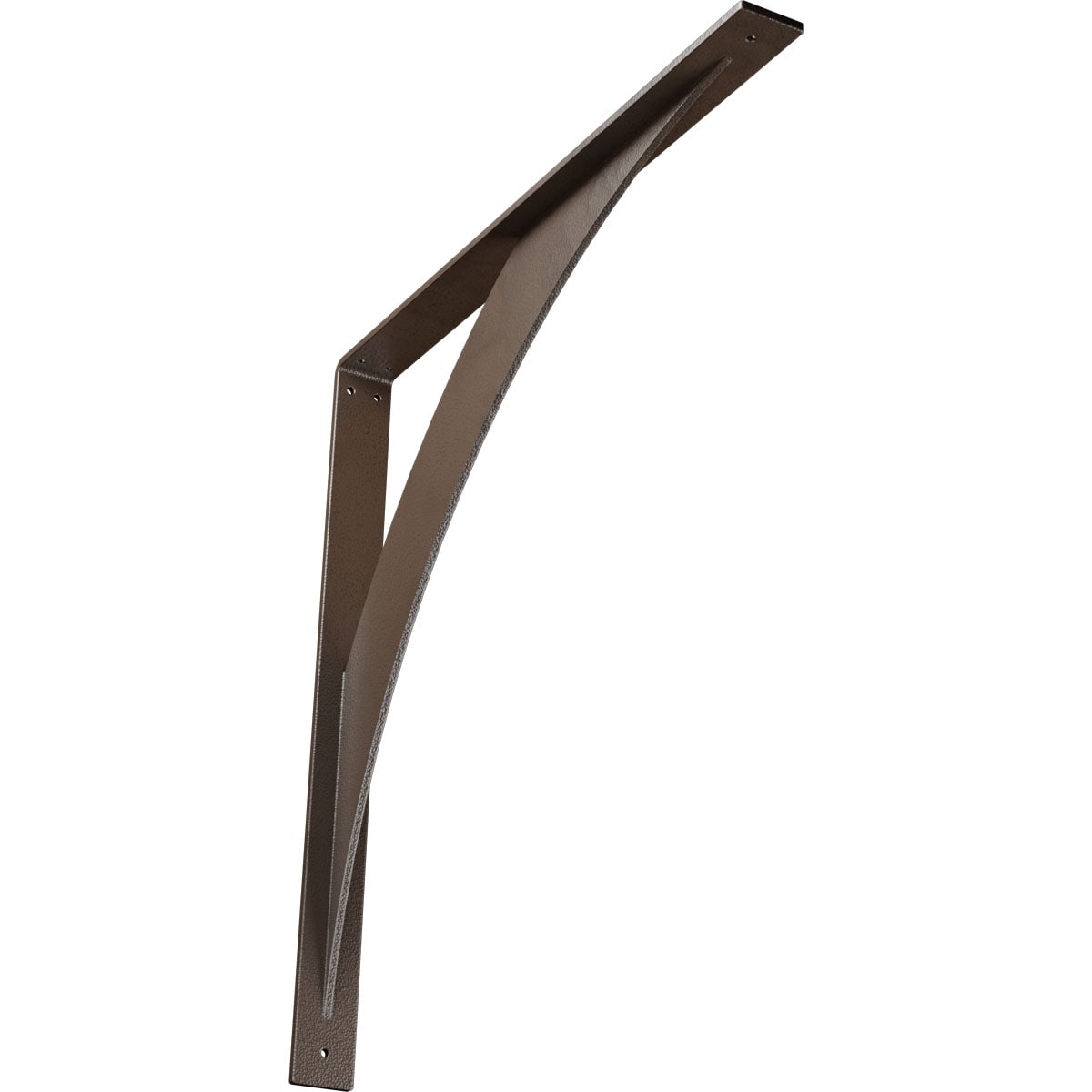 Ekena Millwork BKTM02X24X24LEHBR Legacy 24-in x 2-in x 24-in Brown Steel Countertop support bracket