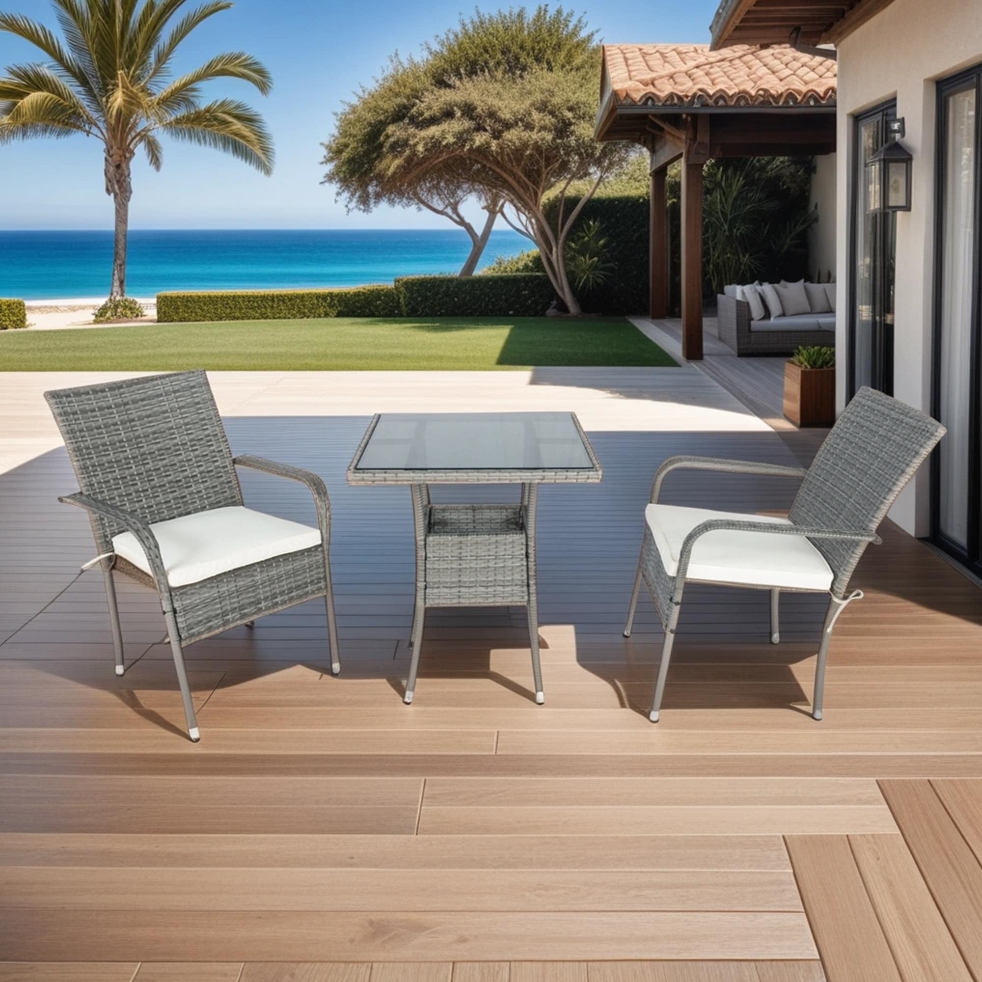 JIMSMAISON BOELEPS04BRO-GR Patio-Conversation-Sets - View #2
