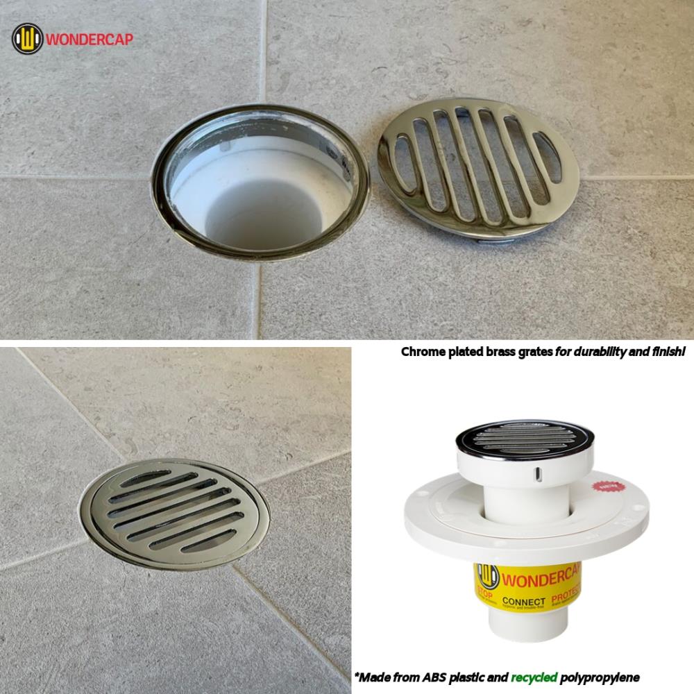 4~ Tile-In Round Shower Drain in Matte Black DT061411-BL