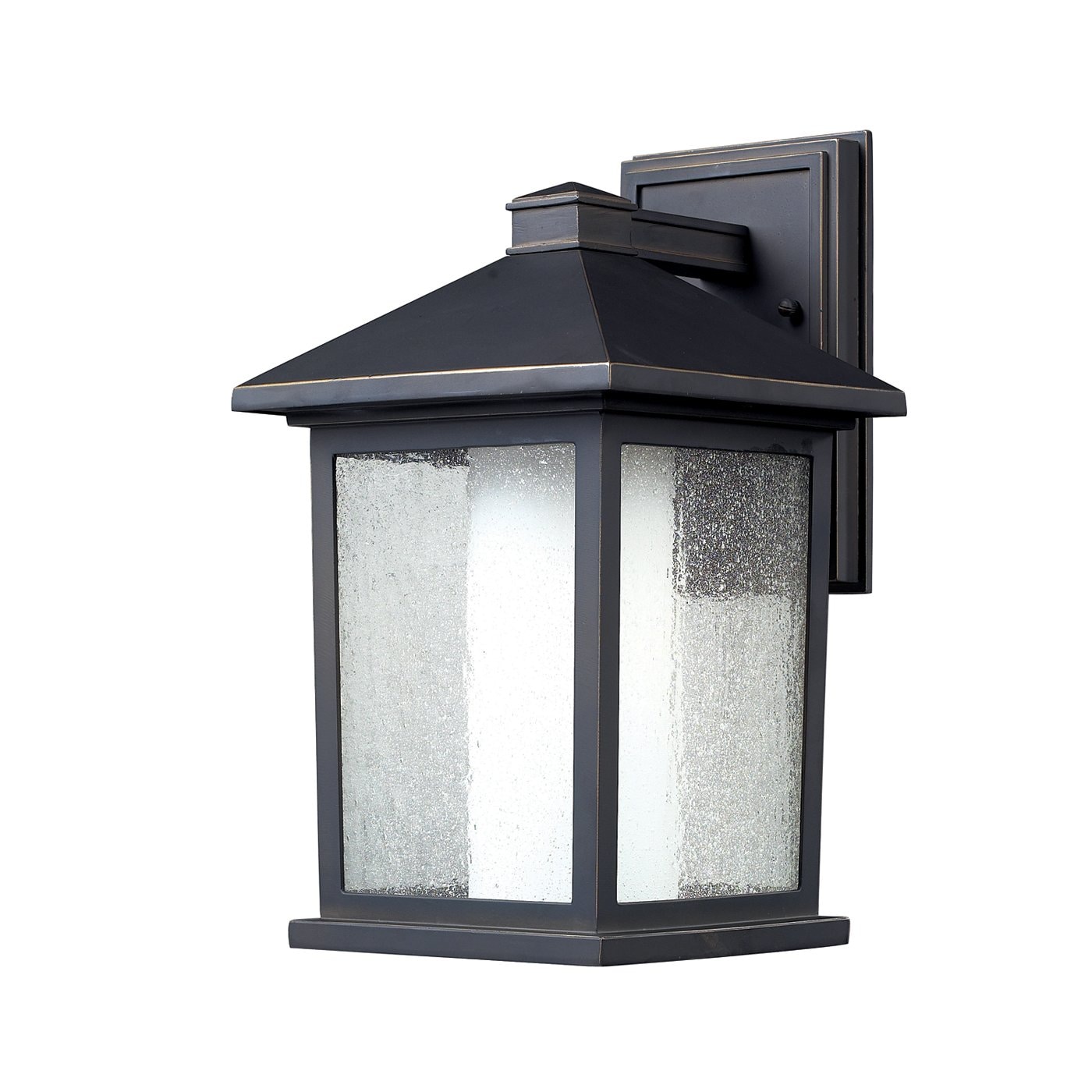 Z-Lite Mesa 14-in H Oil-Rubbed Bronze Outdoor Wall Light in the Outdoor ...