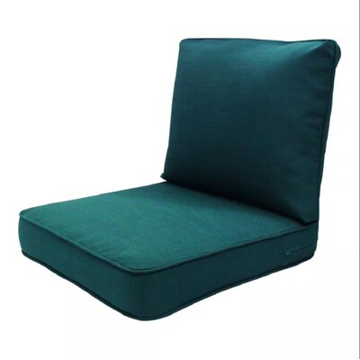 2 Piece Teal Patio Chair Cushion, Charleston Outdoor Furniture Replacement Cushions