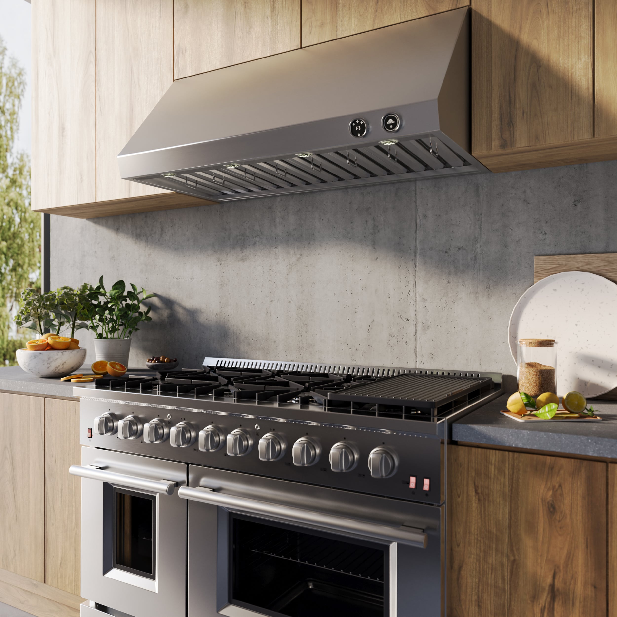 FORNO FRHWM5009-48 Wall-Mounted-Range-Hoods - View #2