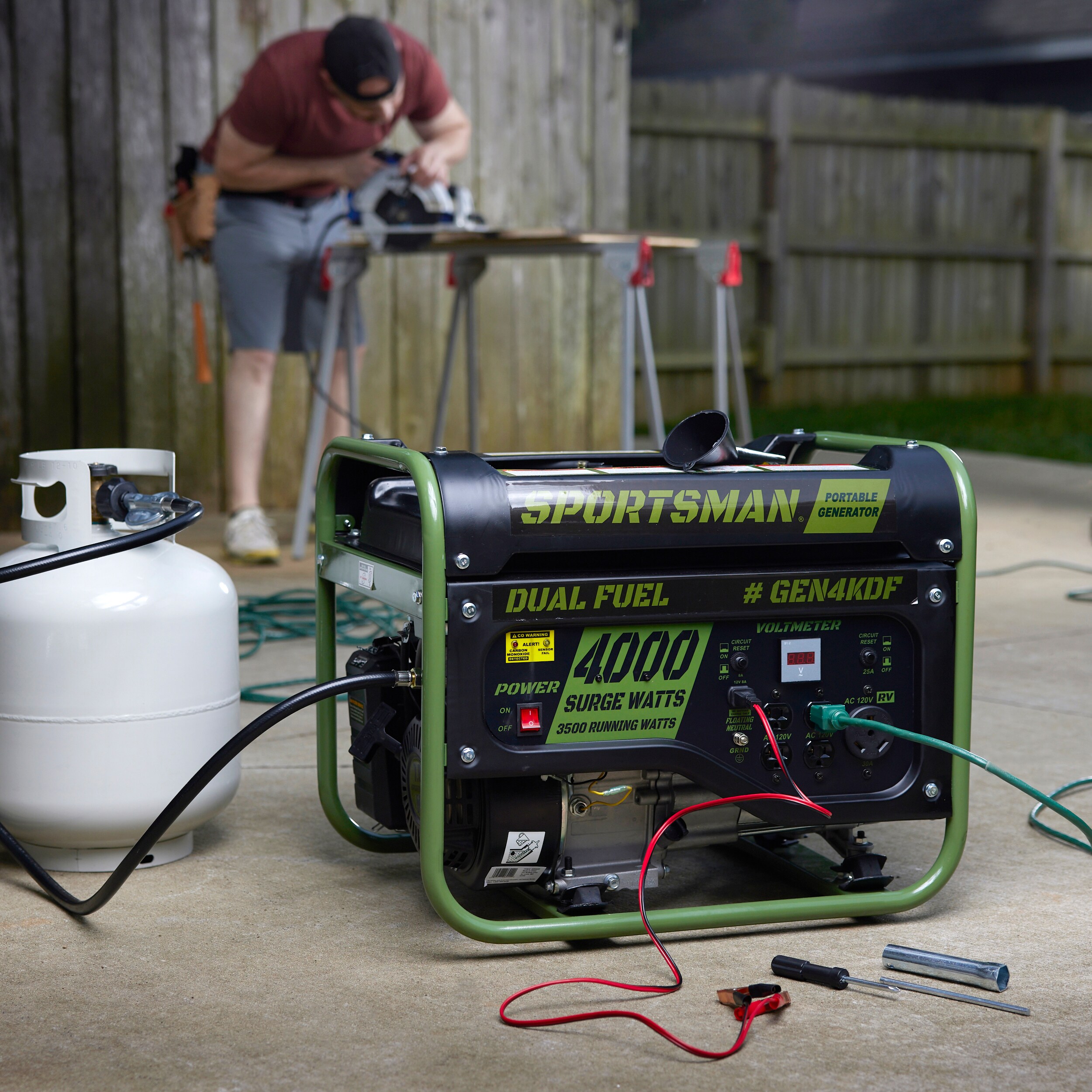 Sportsman Dual Fuel 4000/3000-Watt Portable Generator With Carbon ...