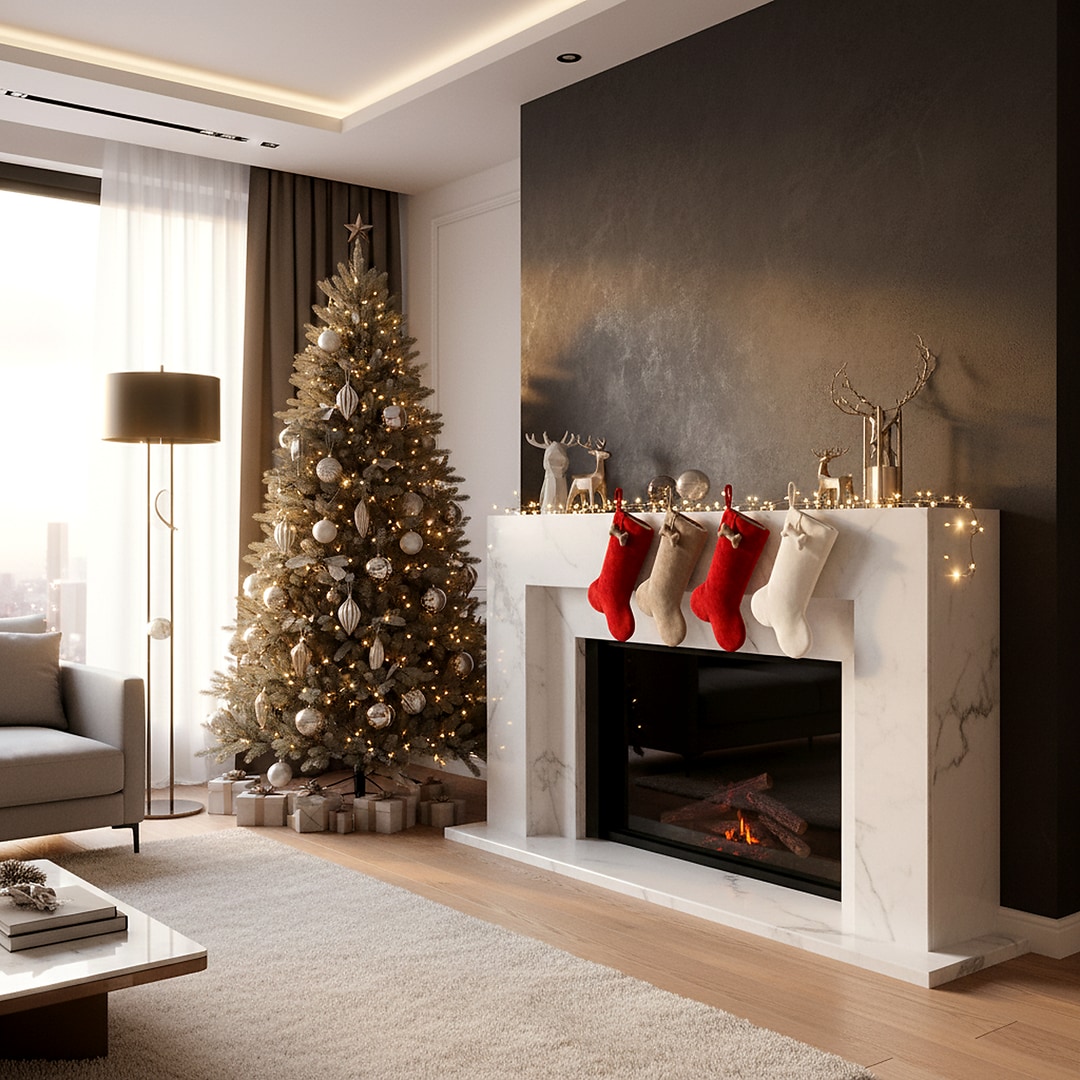 Safavieh HOL1002A-SET3 Tree-Stockings - View #3