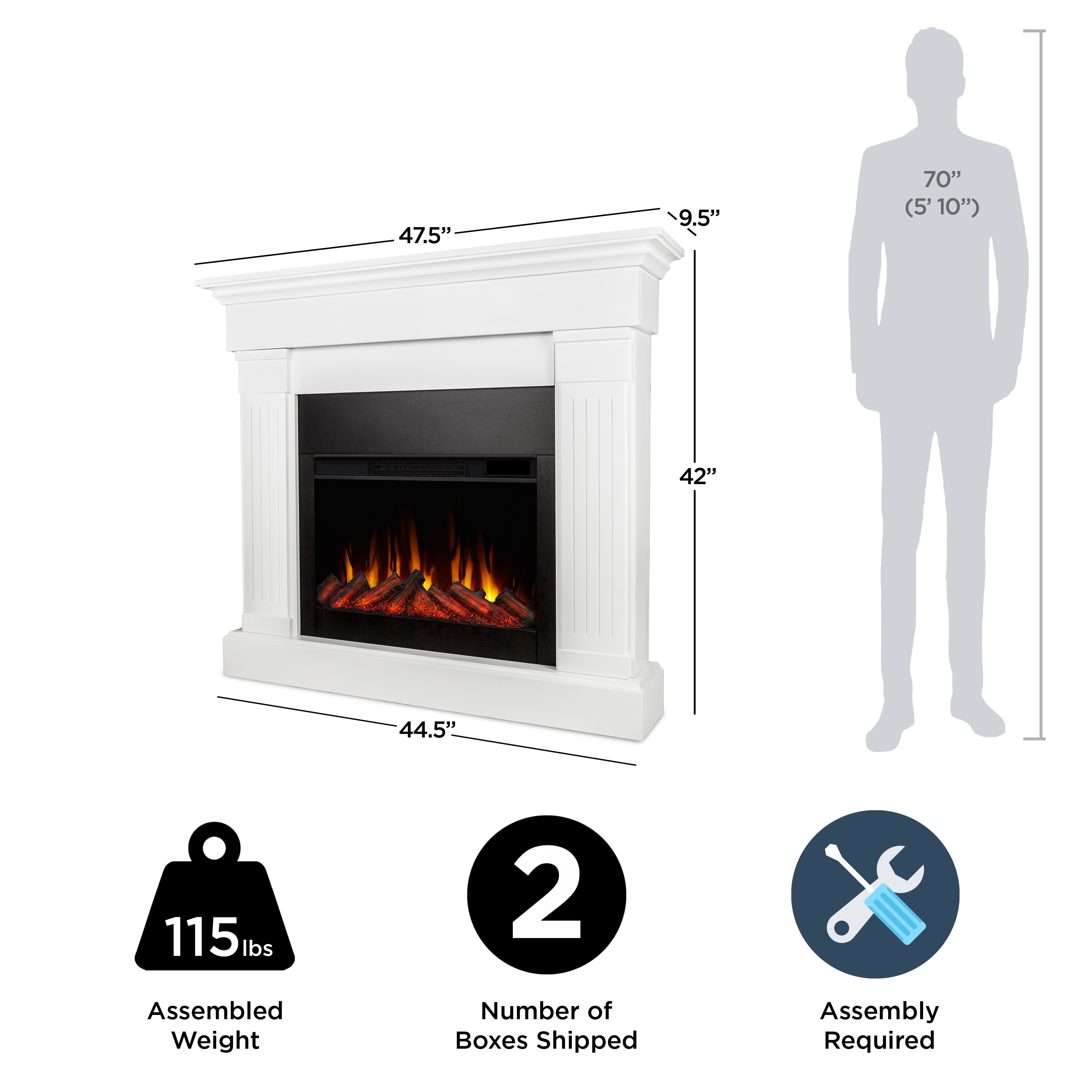 Real Flame 8020E-W Electric-Fireplaces - View #7
