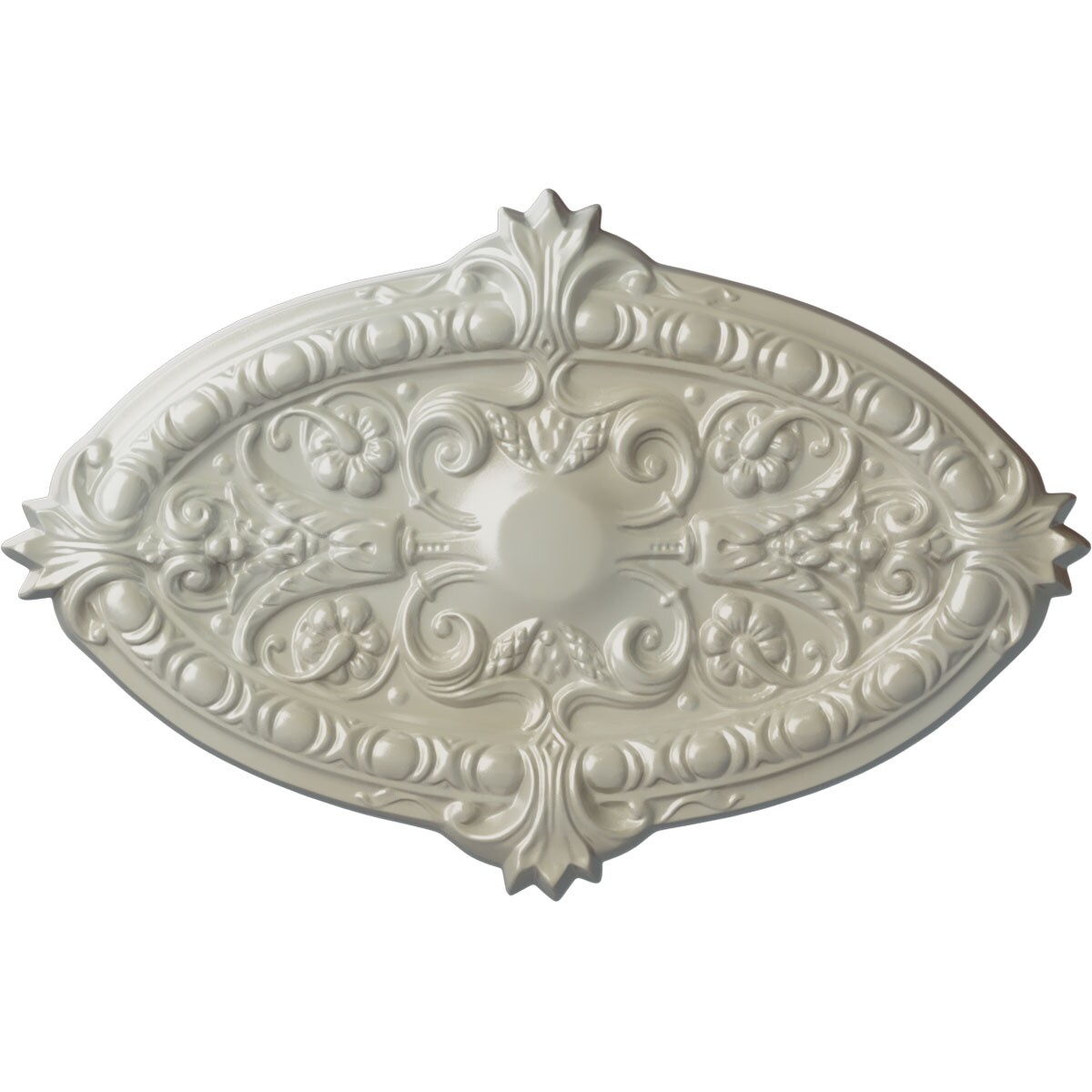 Ekena Millwork CM26MRFBS Marcella 17.25-in W x 26.75-in L Painted Flash Blue Polyurethane Whole Ceiling Medallion