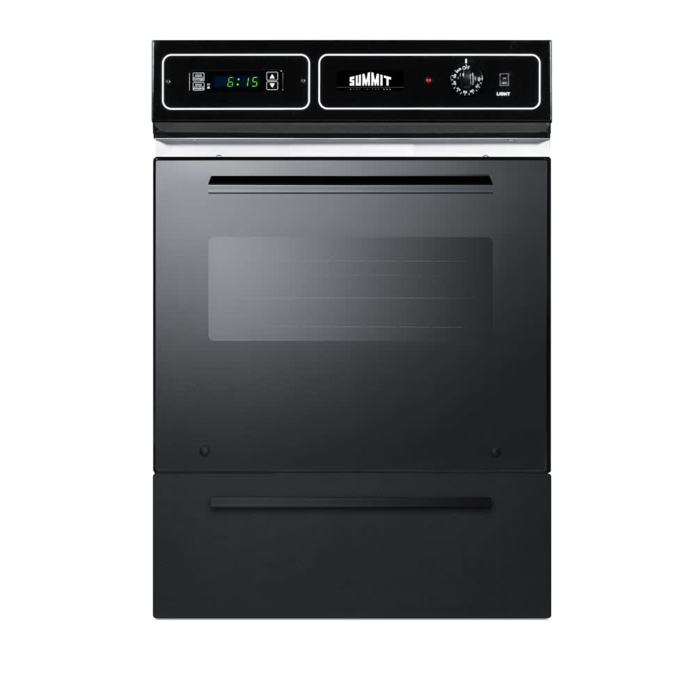 Summit TEM715DK TEM715DK 24 Inch Wide 2.92 Cu. ft Electric Single Oven with Digital Clock and Timer Function