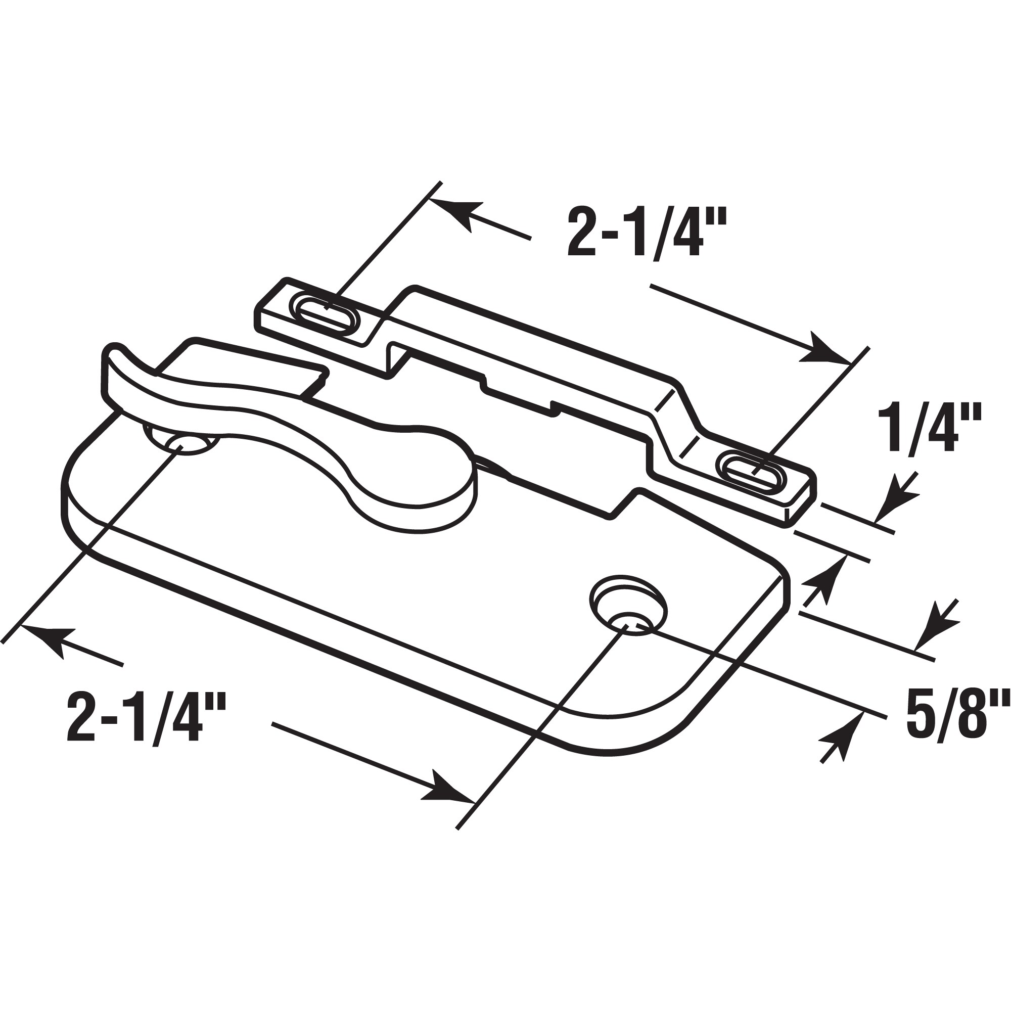 Prime-Line F 2898 Horizontal-Sliding-Window-Sash-Locks - View #2