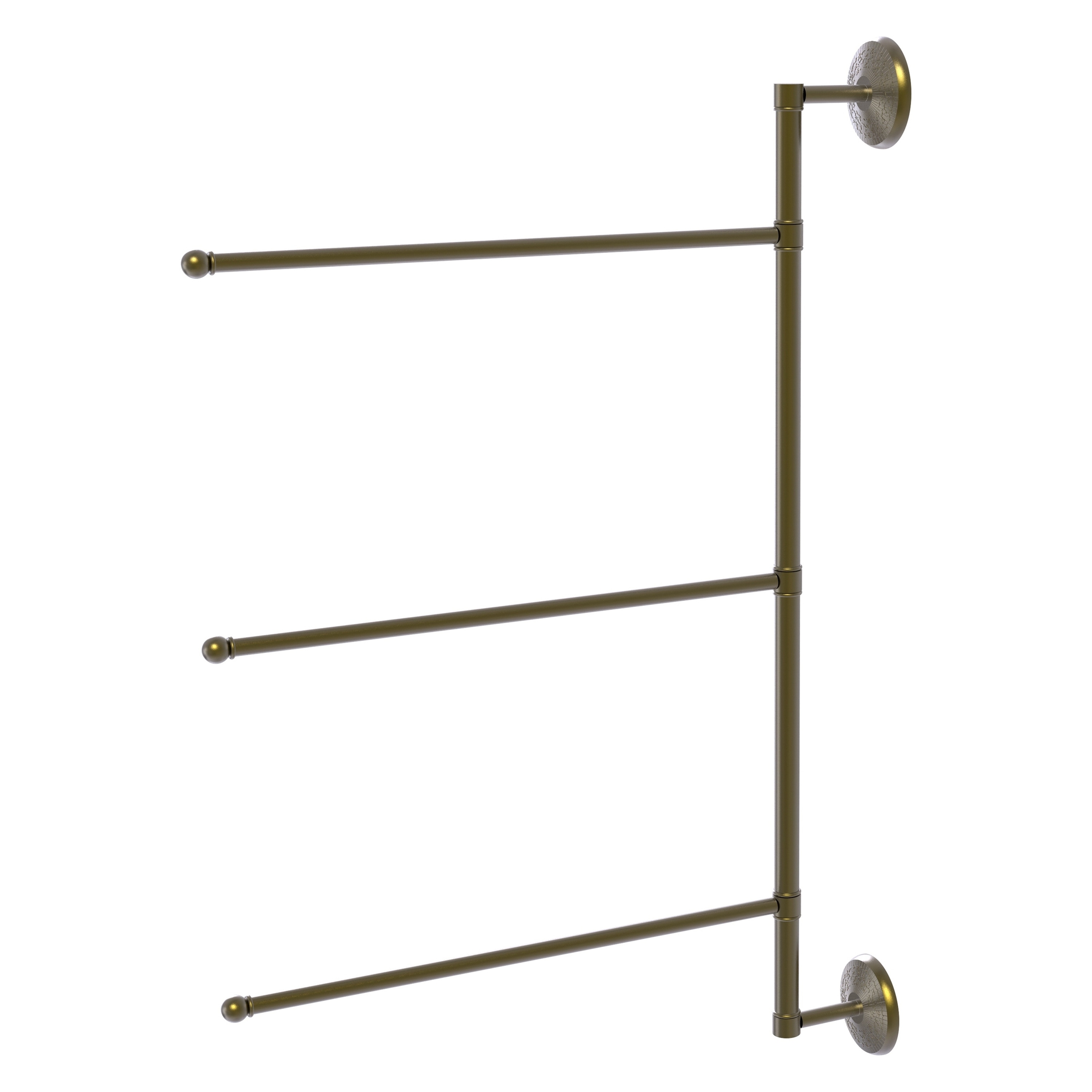 Allied Brass PMC-27/3/16/28-ABR Prestige Monte Carlo 28-in Antique Brass Wall mount Single Towel Bar