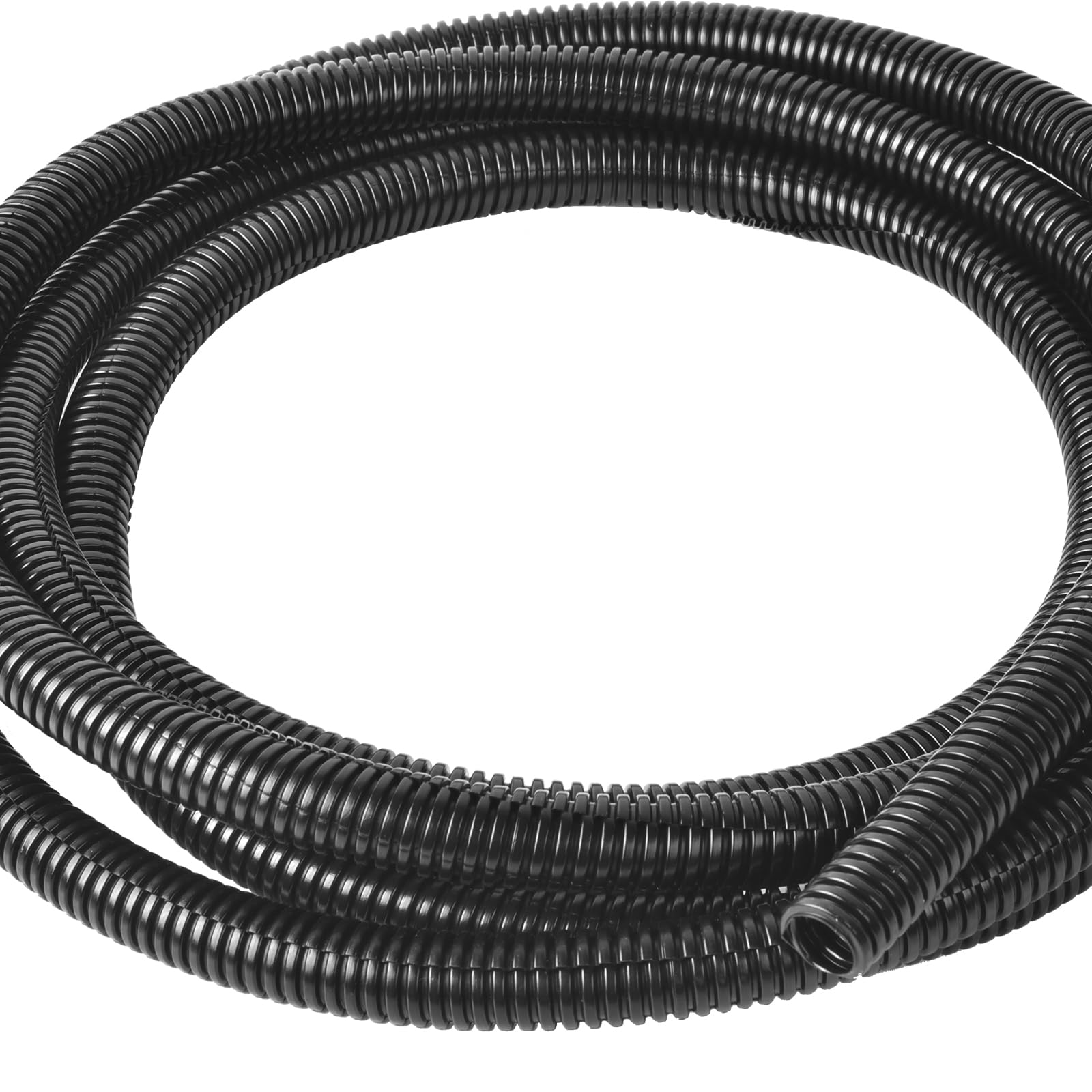 KHKFY  1 Inch Split Wire Loom Tubing 10 Feet Length Black Flexible Cord Protector for Electrical Wire Management durable home